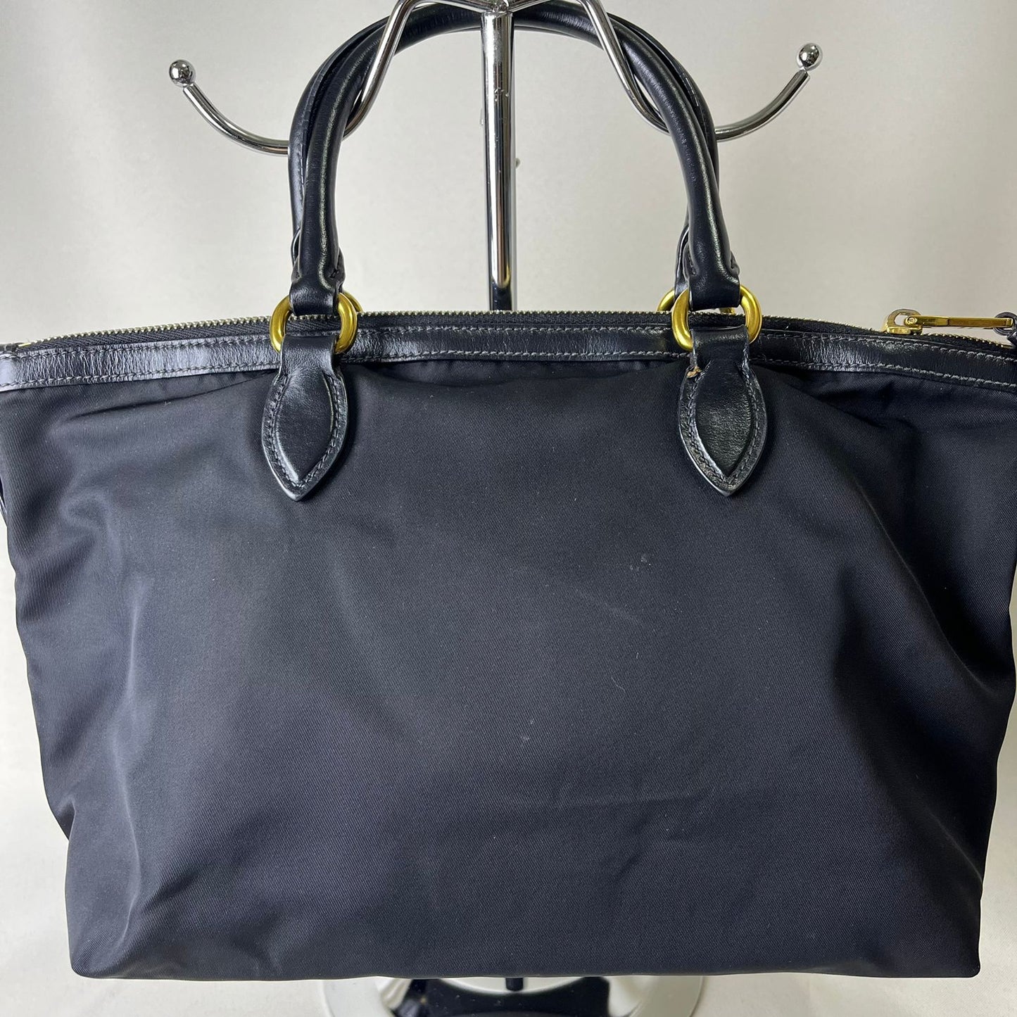 Prada Tessuto Nylon 2-way Tote Bag Black