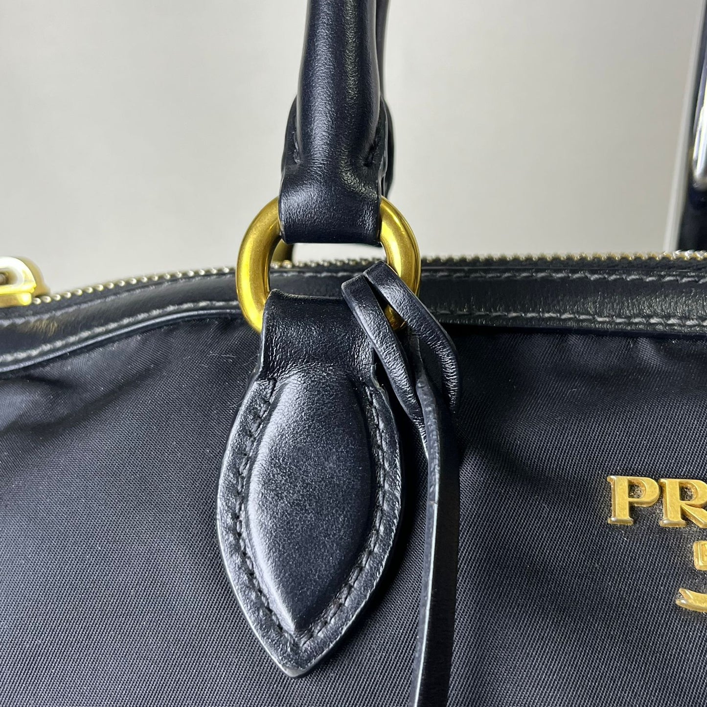 Prada Tessuto Nylon 2-way Tote Bag Black