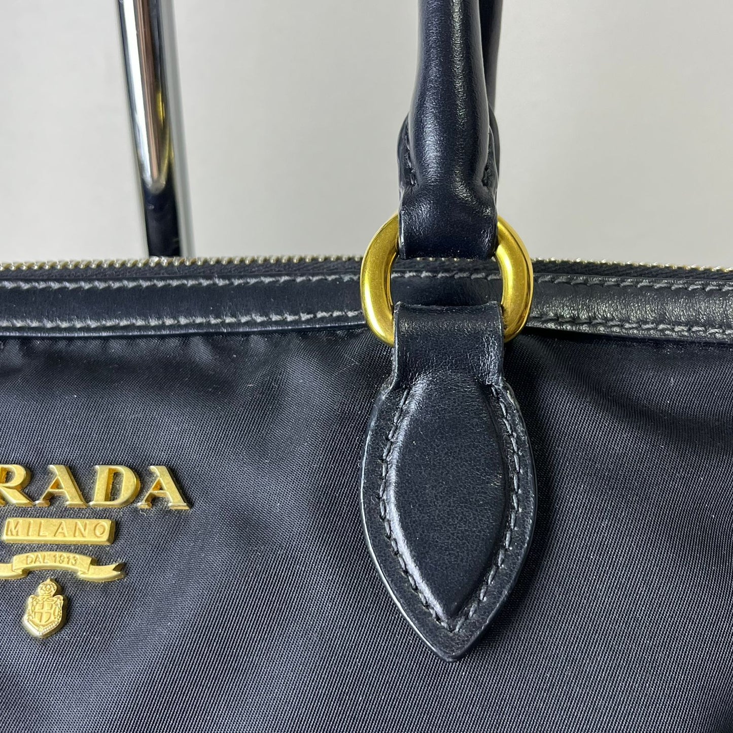 Prada Tessuto Nylon 2-way Tote Bag Black