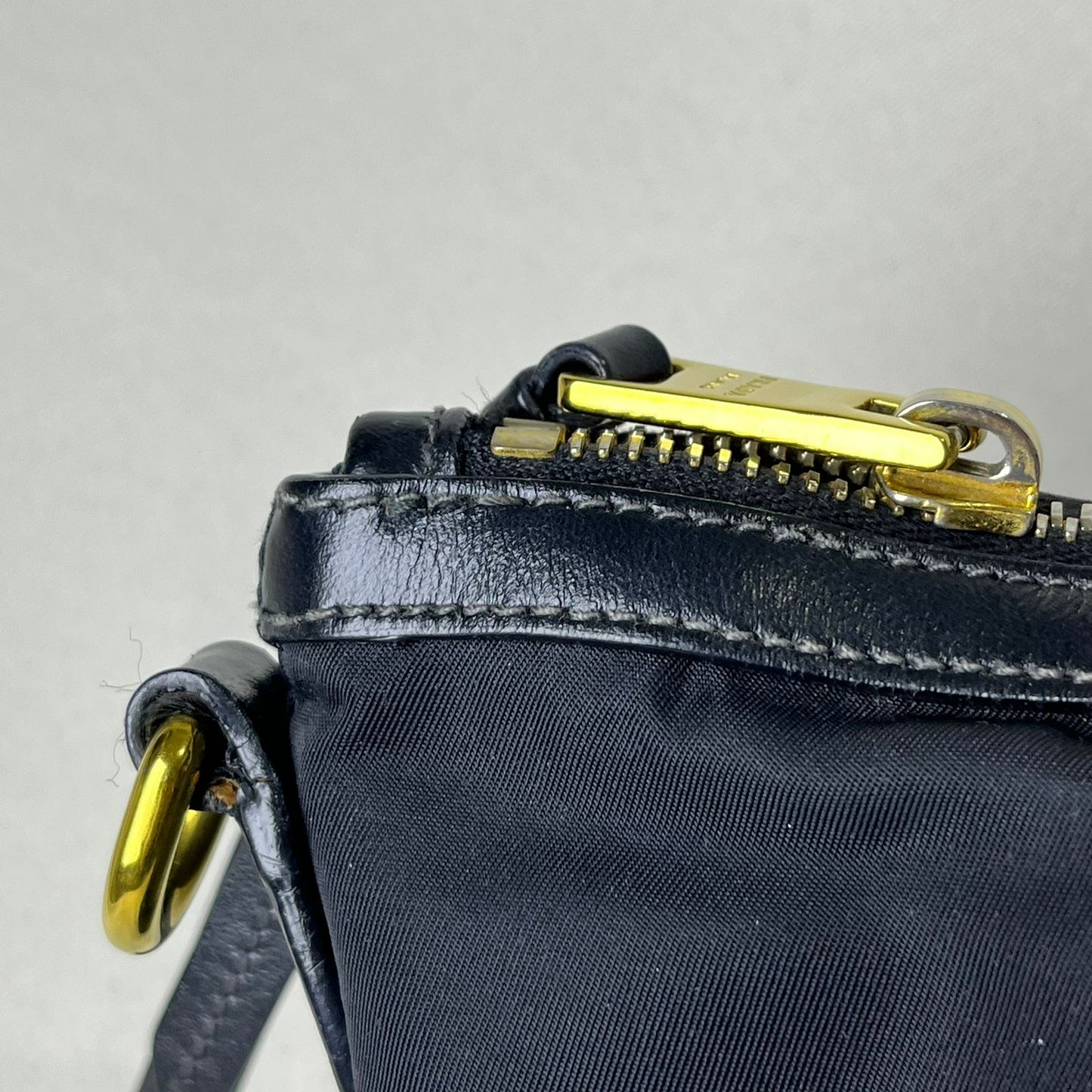 Prada Tessuto Nylon 2-way Tote Bag Black