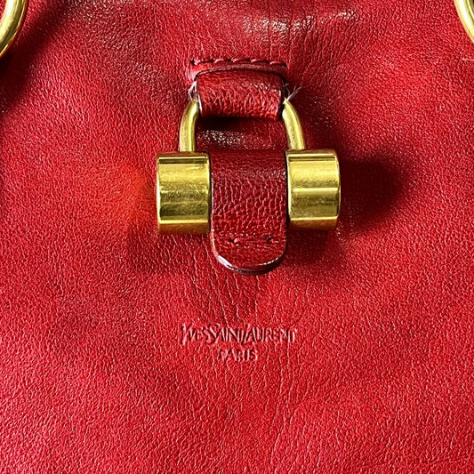 YSL	Muse Red Leather