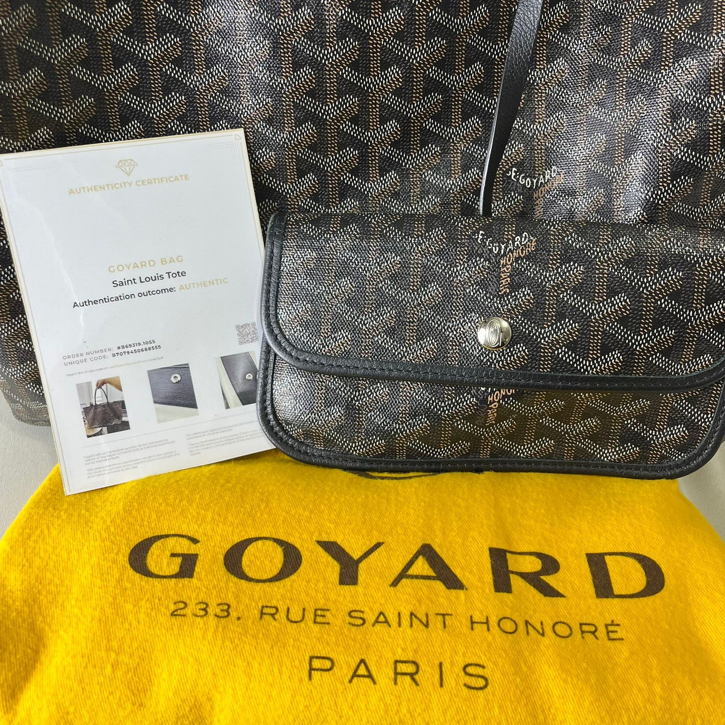 Goyard St. Louis Tote Black