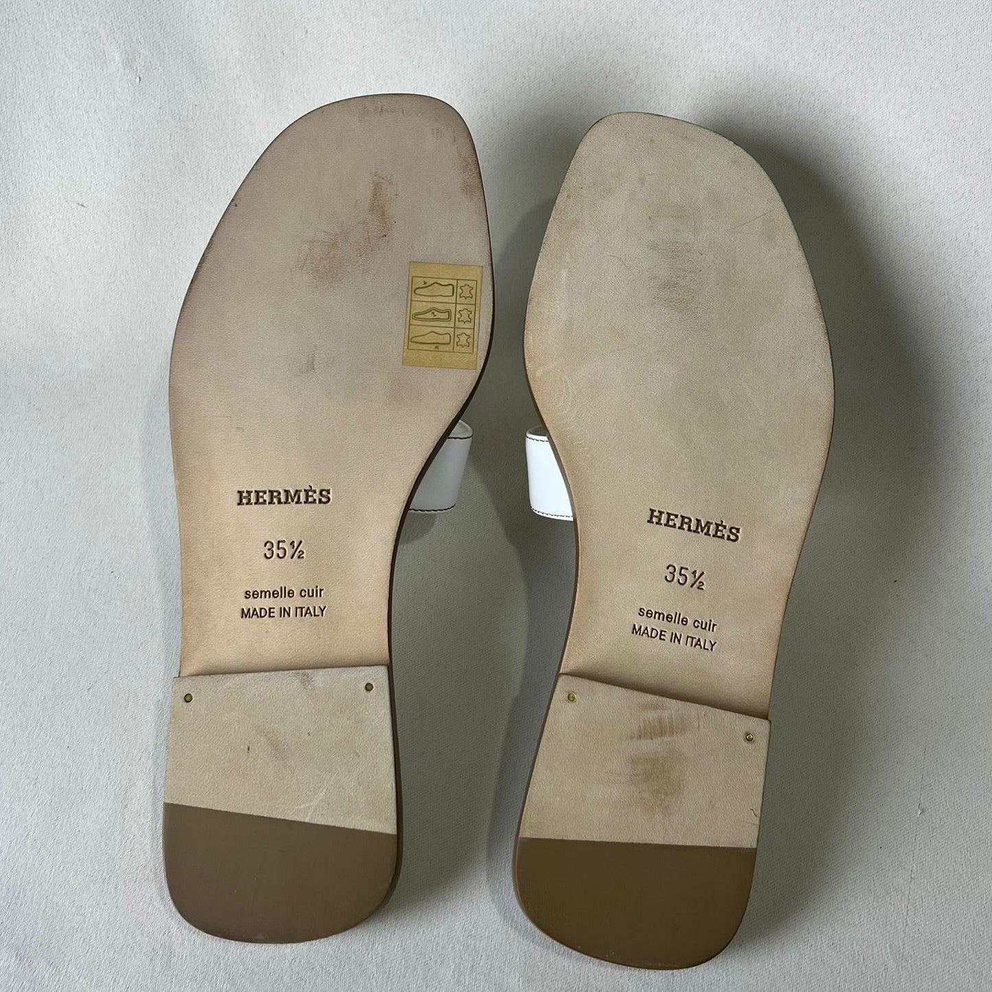 Hermes Oran White 35.5