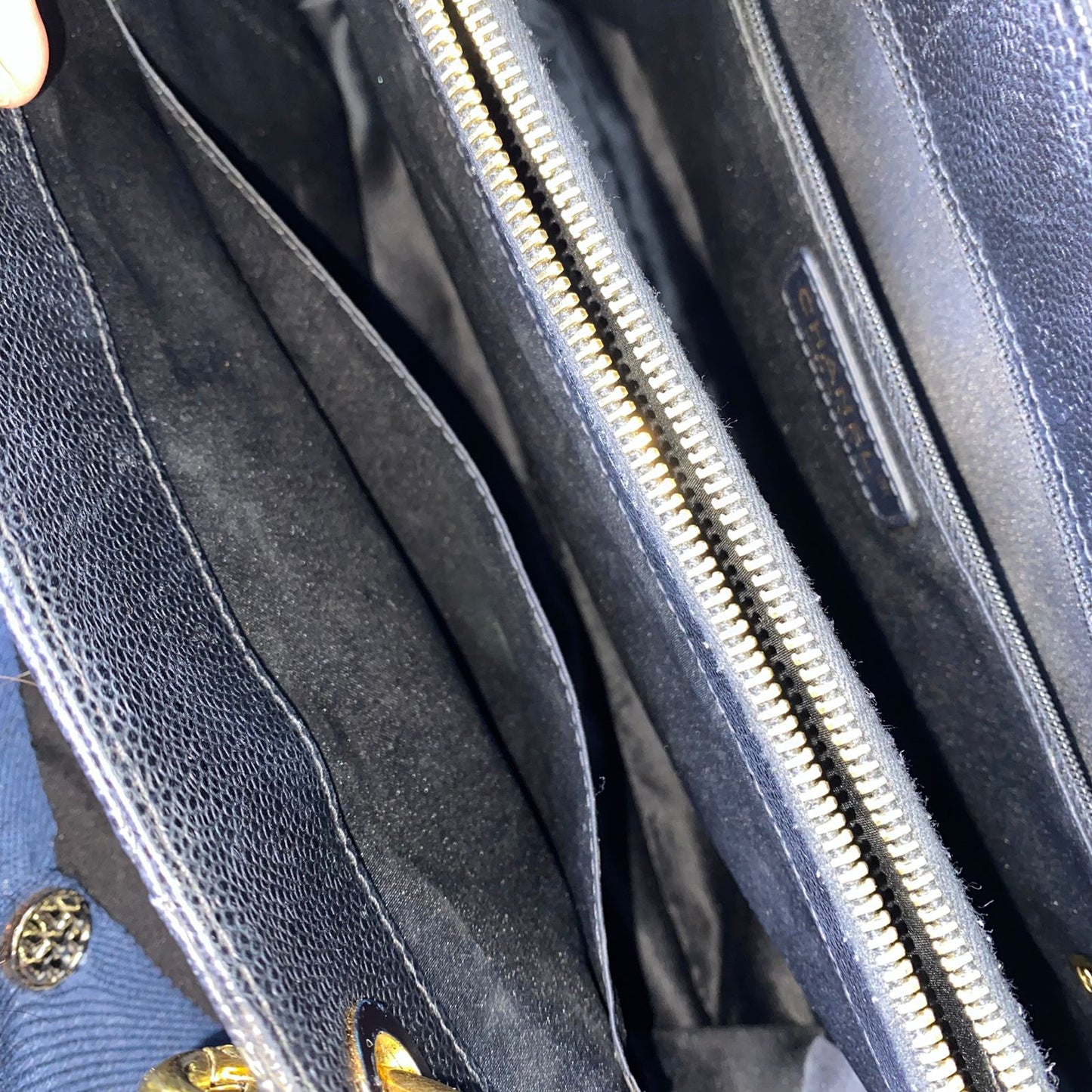 Chanel GST Black Caviar with Gold Hardware