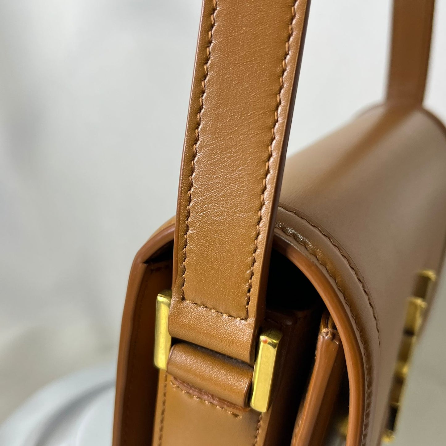 YSL Solferino Satchel, Caramel