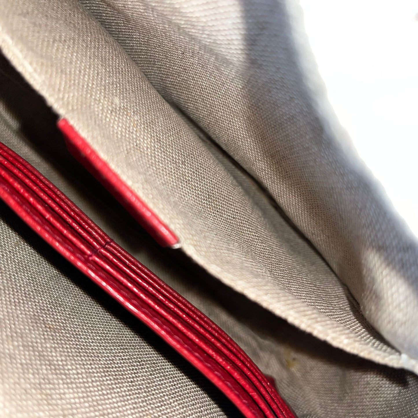 Gucci Bree GG Canvas Red Crossbody Bag