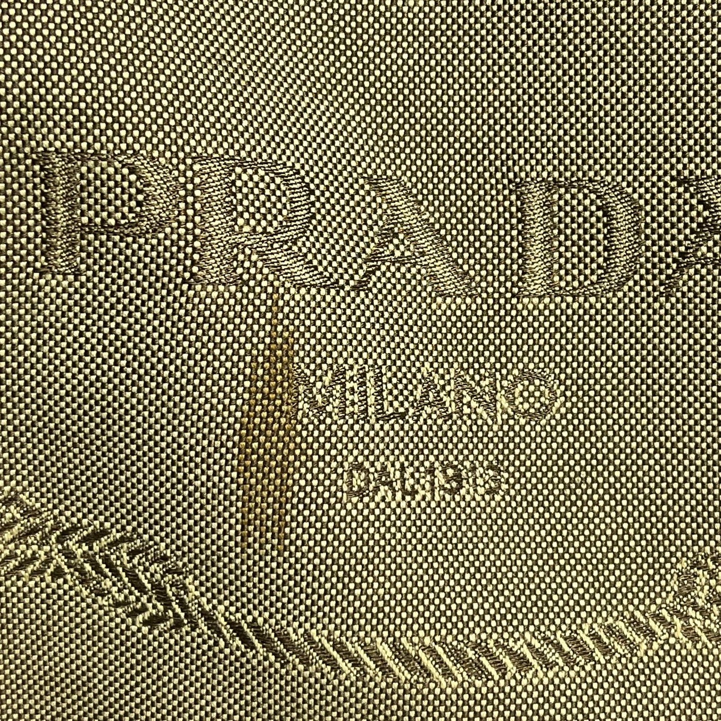 Prada Belted Boston Bag Beige (Brown Trim)