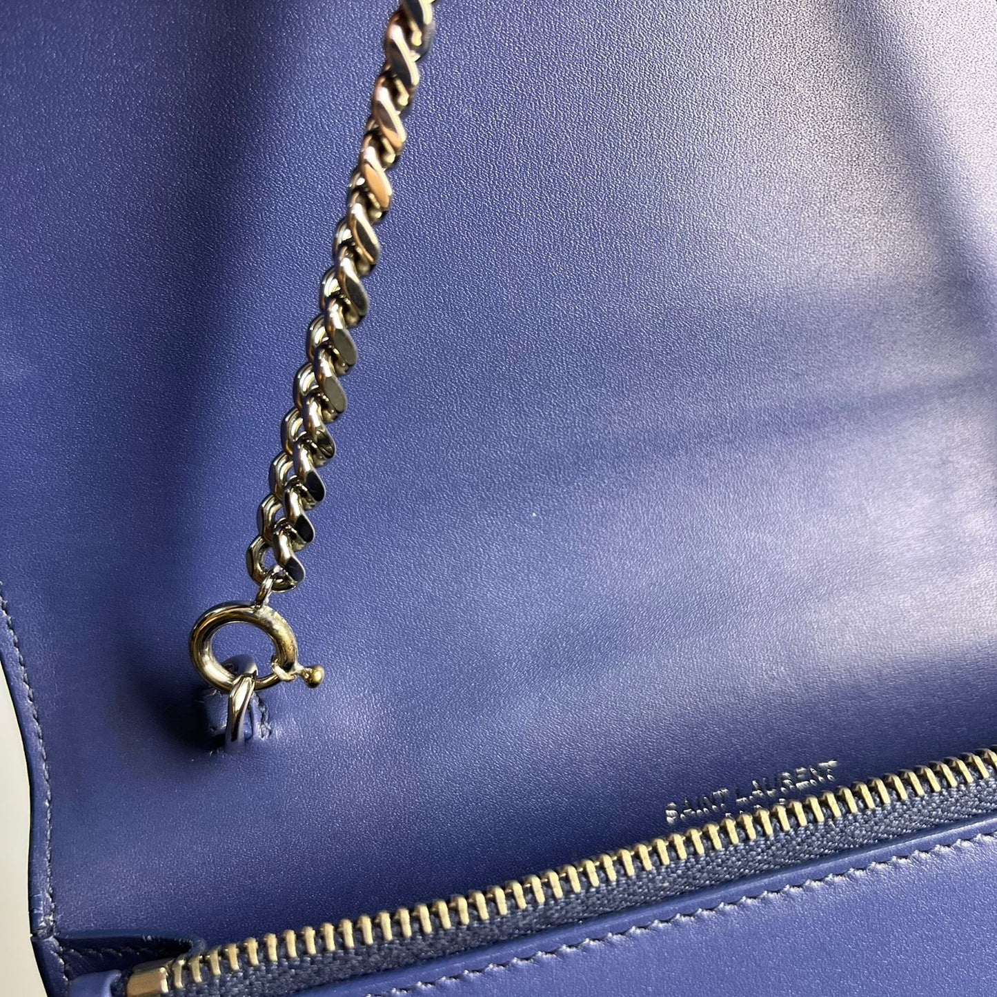YSL Kate Tassel WOC Blue