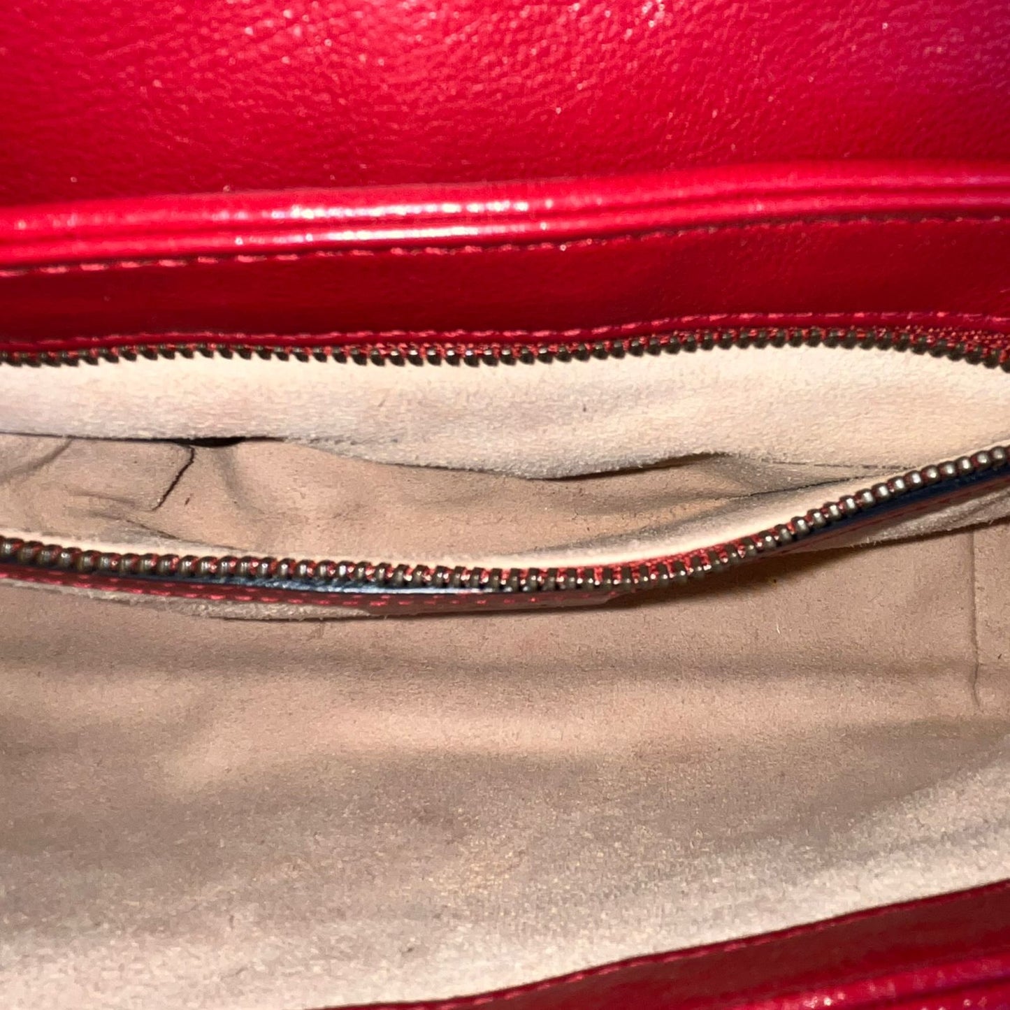 Gucci Marmont Flap Black with Red Trims