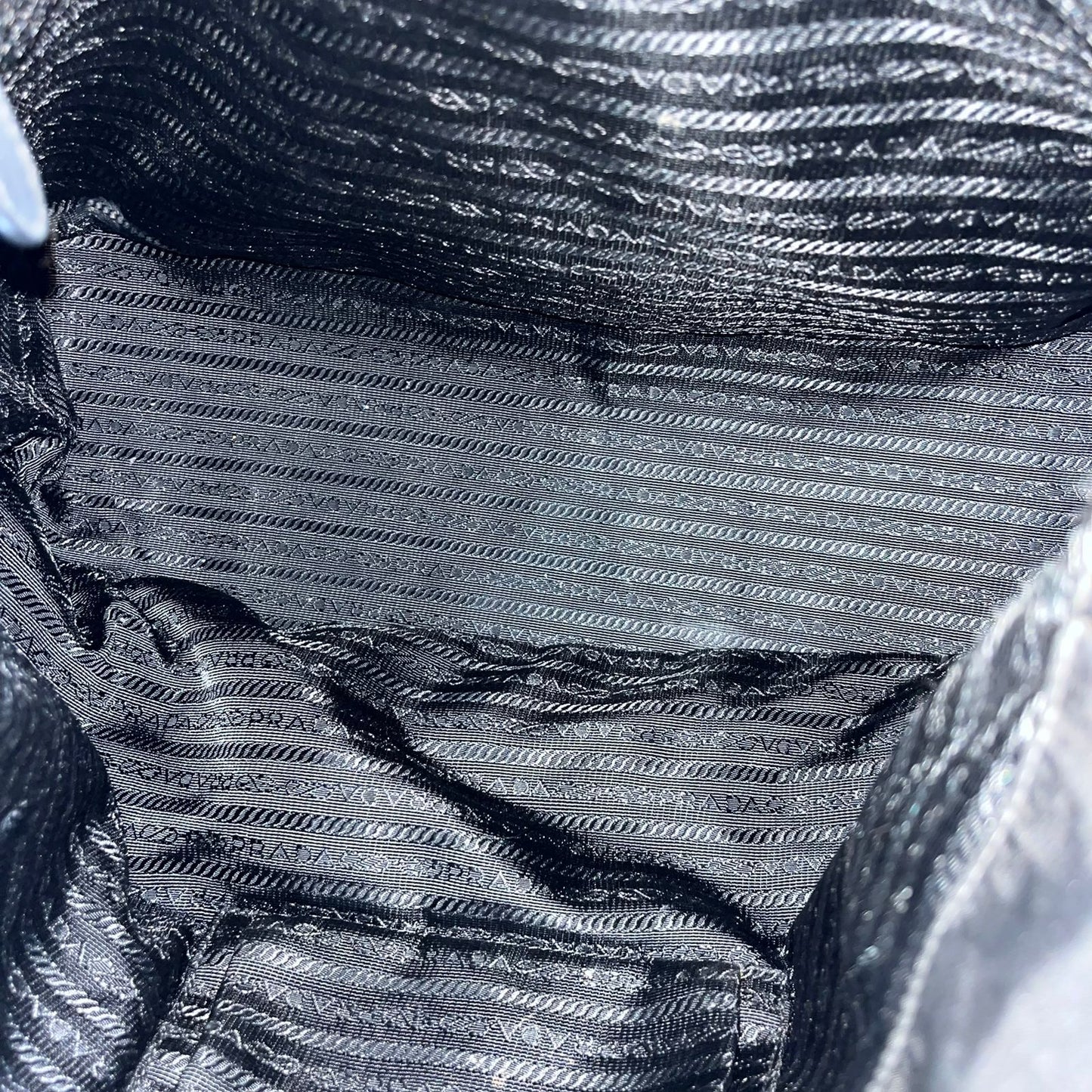 Prada Nylon Tote Top Handle Black