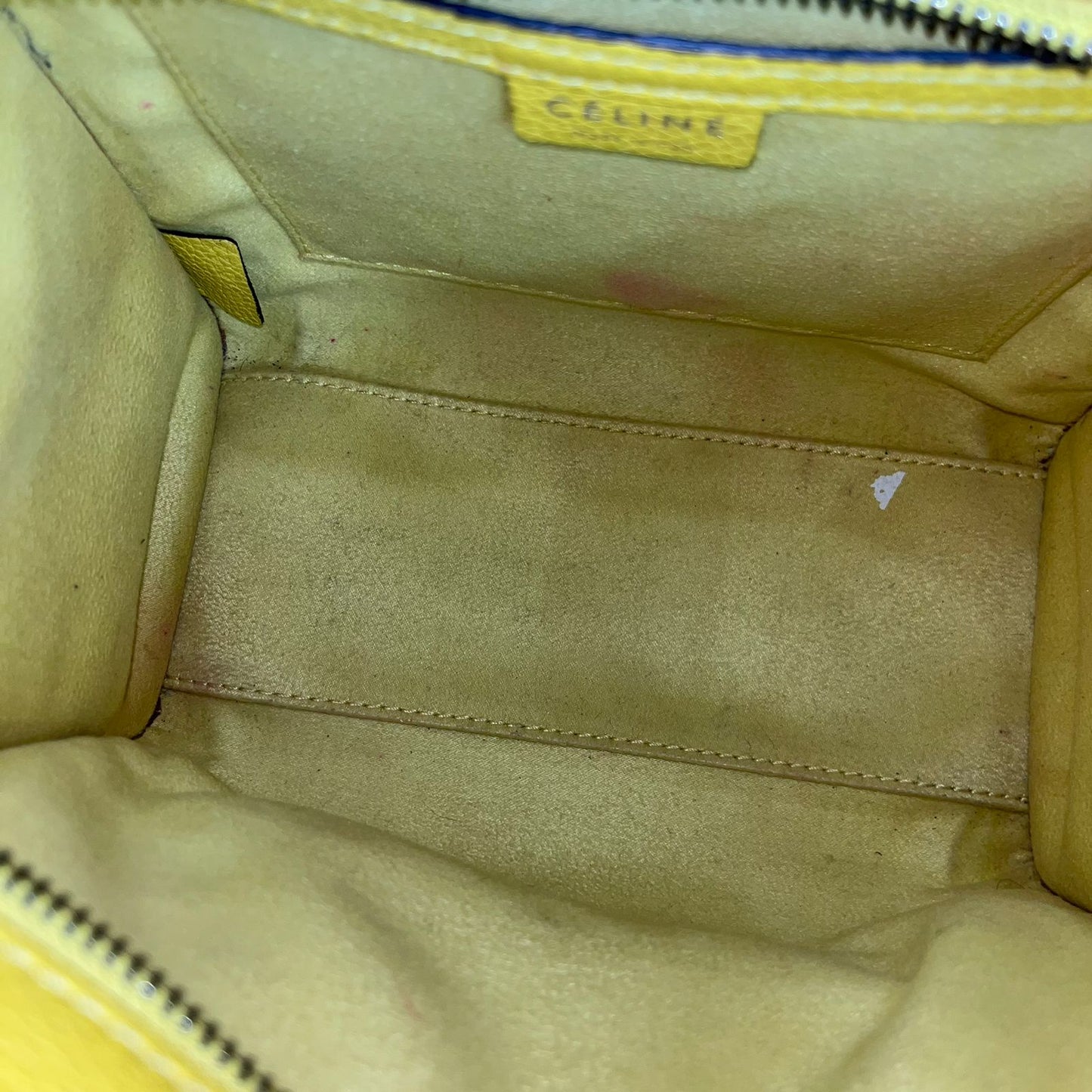 Celine Nano Luggage Yellow