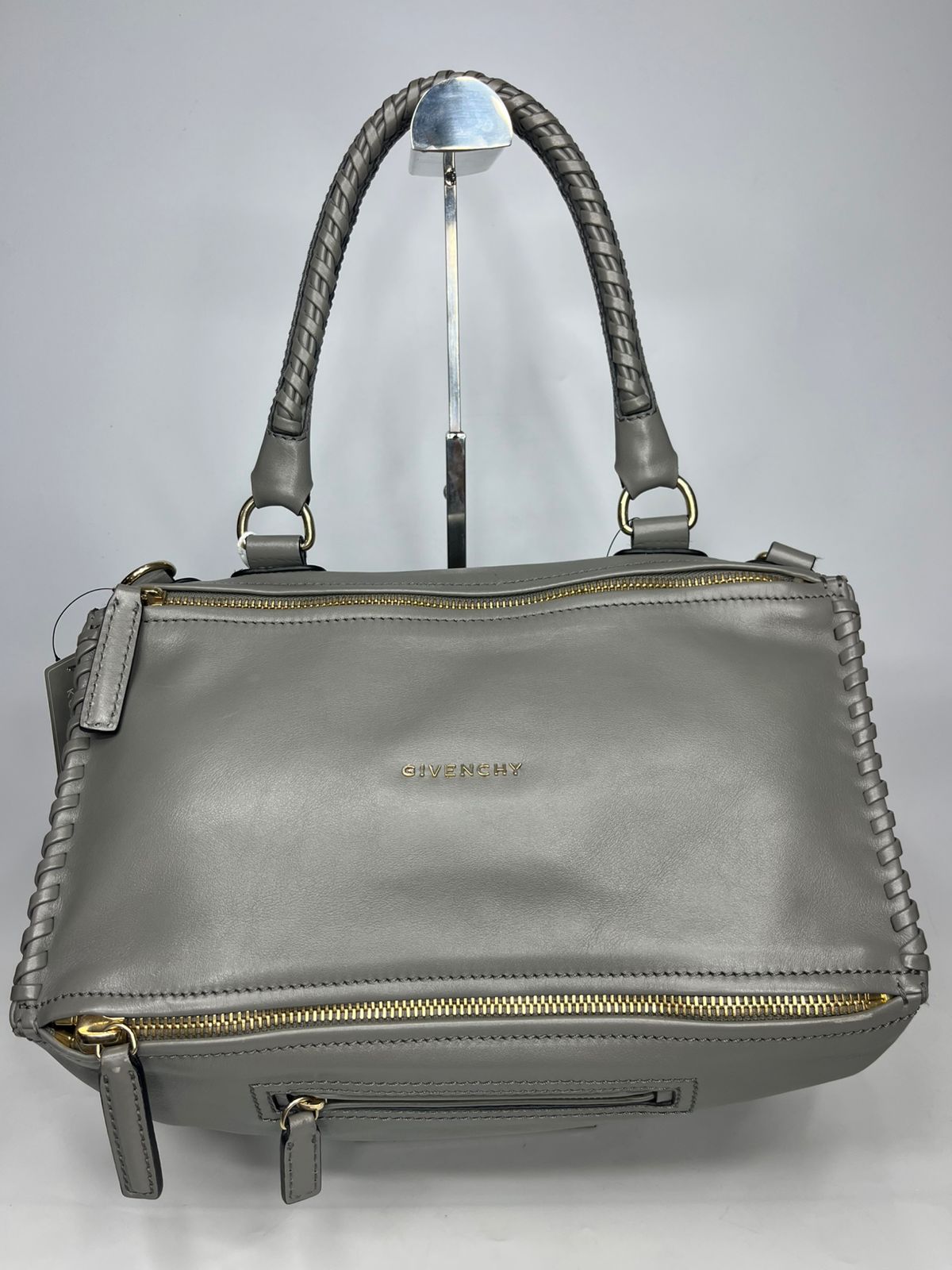 Givenchy Pandora Small Lambskin Braided Gray