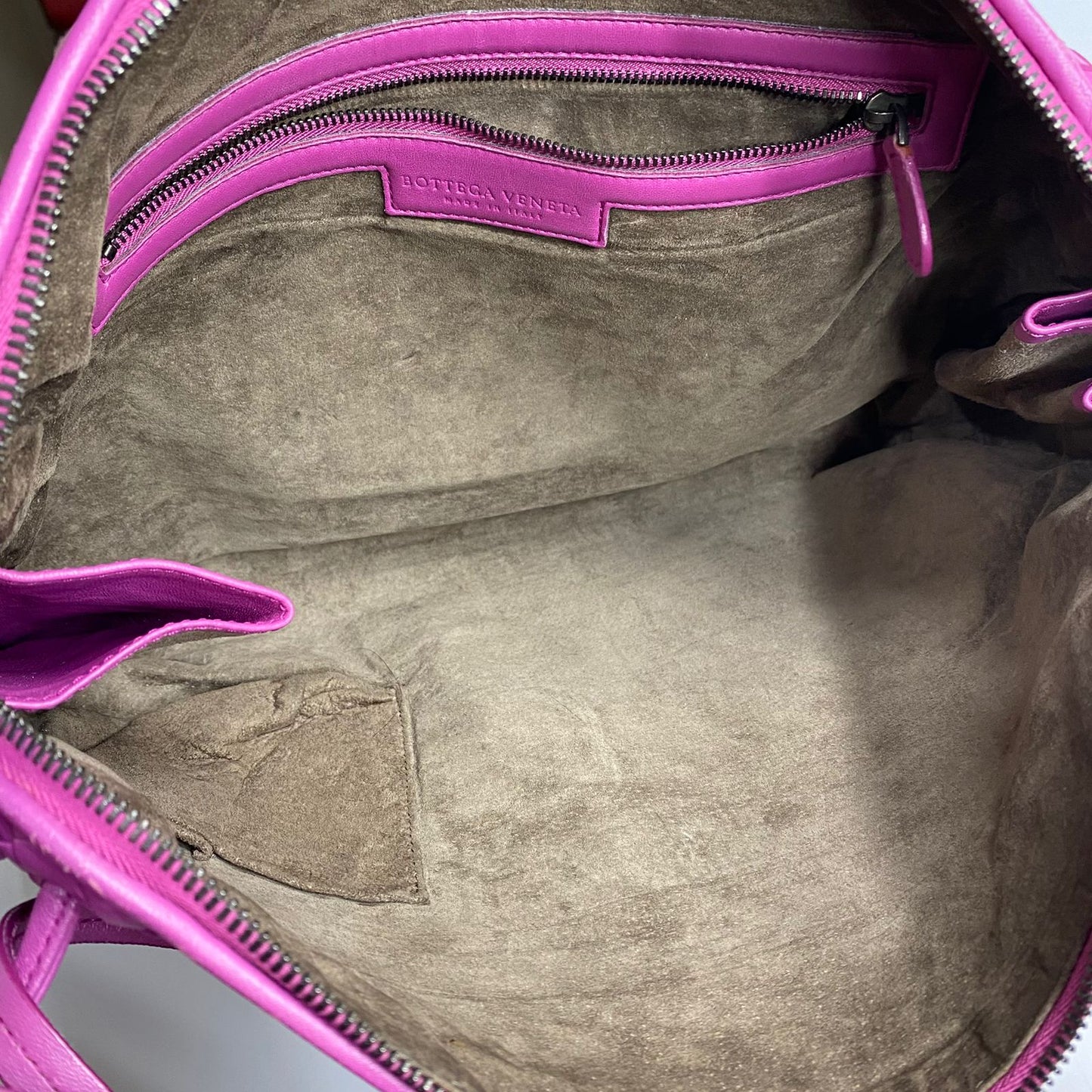 Bottega Veneta Nodini Intrecciato Woven Pink