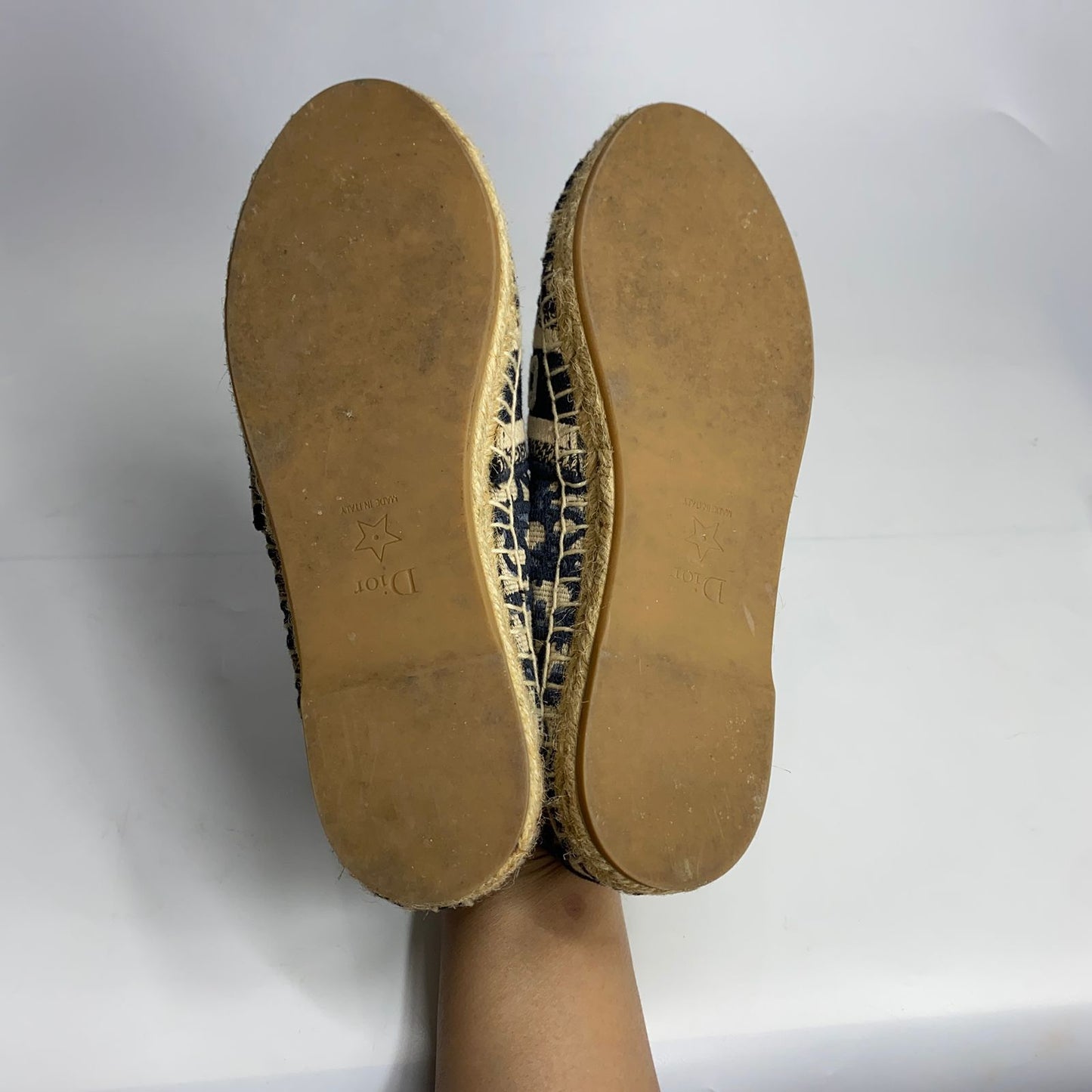 Dior Granville Espadrille Oblique Size 36.5