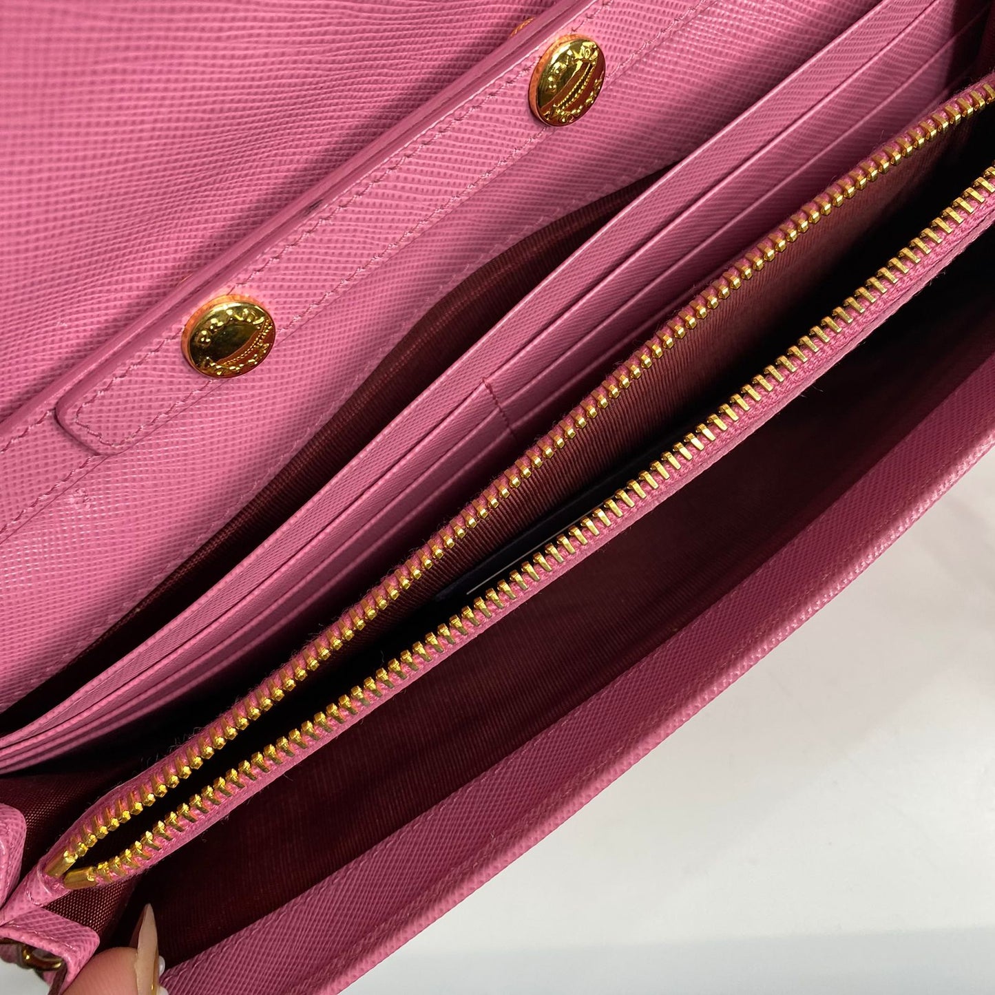 Prada Saffiano WOC Pink