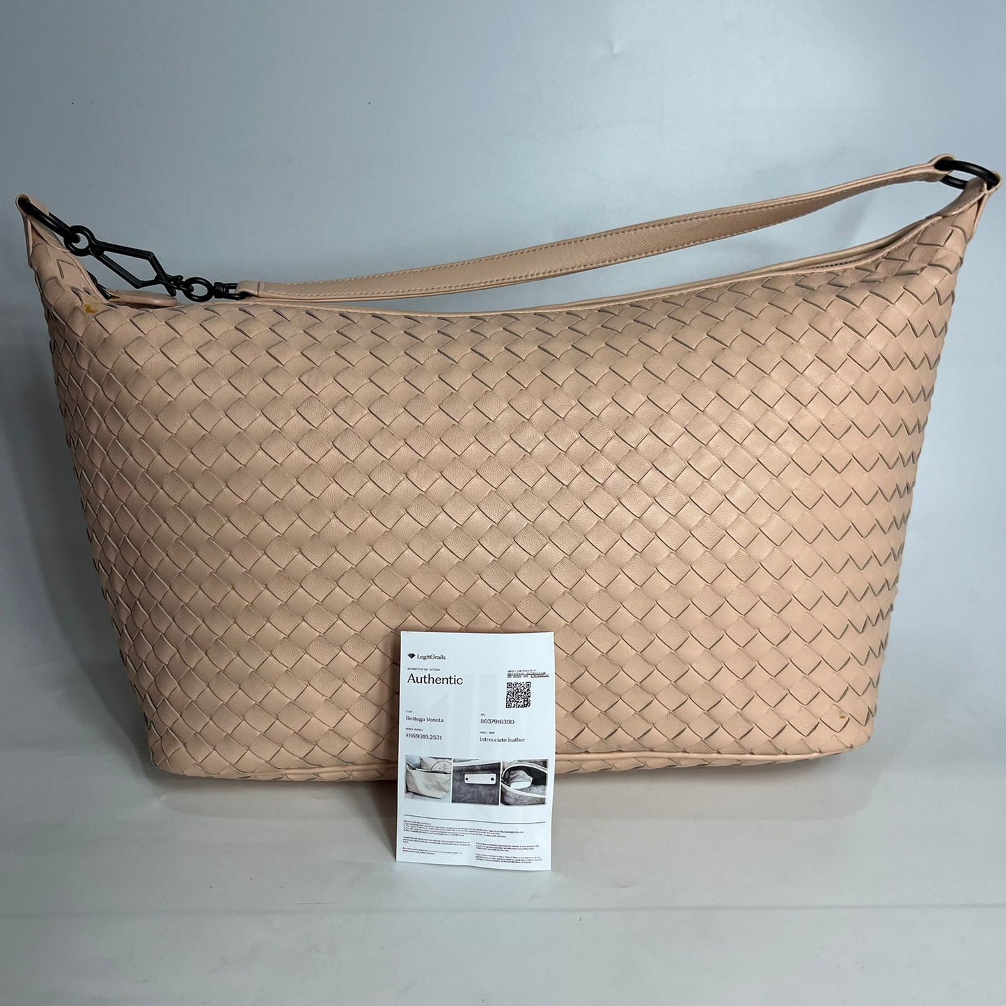 Bottega Venetta Intrecciato Woven Handbag Pink