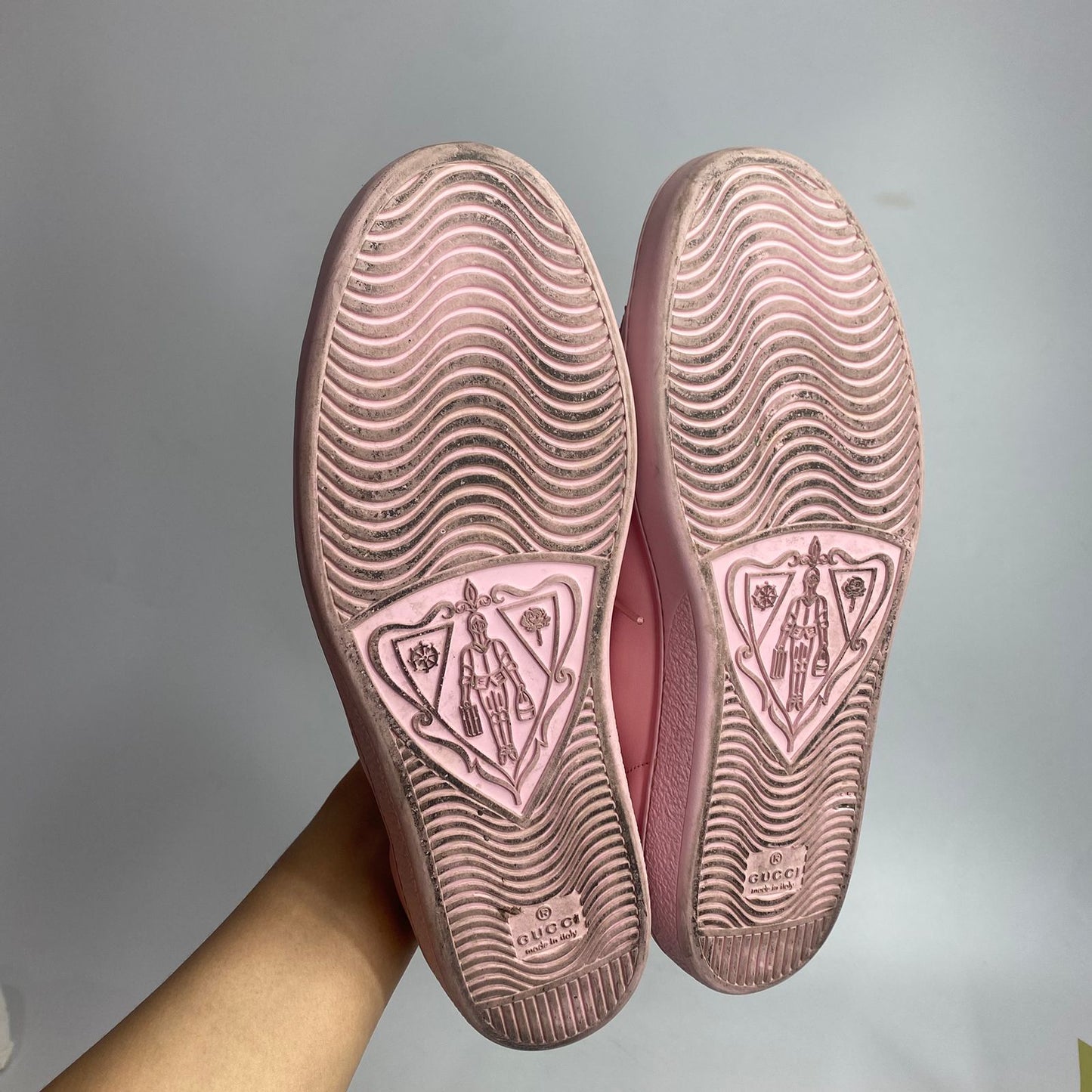 Gucci New Ace Low Top Sneaker Wild Rose Size 41