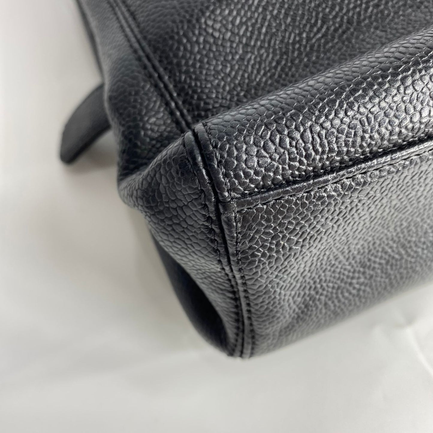 Chanel Vintage Black Caviar Tote GHW