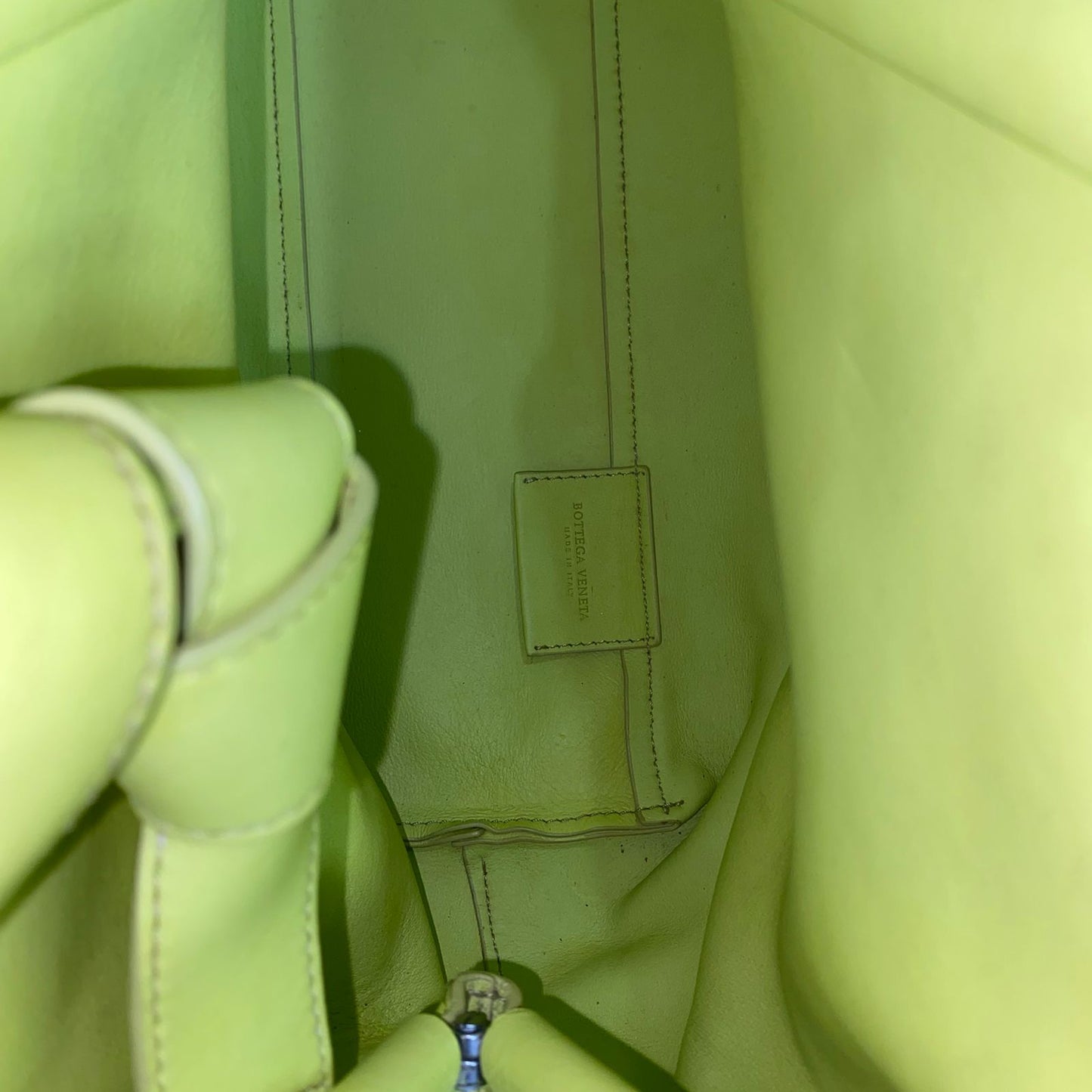 Bottega Veneta Point Bag Lemon Yellow Color