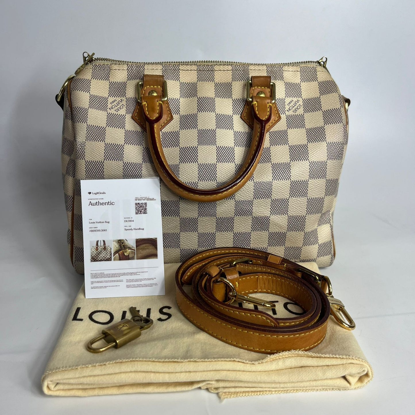 Louis Vuitton Speedy Bando 25 Damier Azur