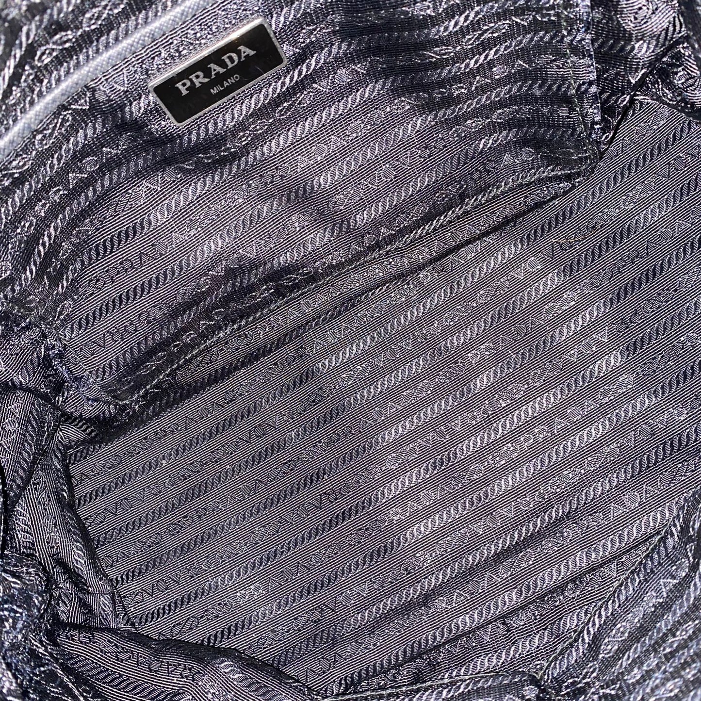 Prada Nylon Tote SIlver Hardware