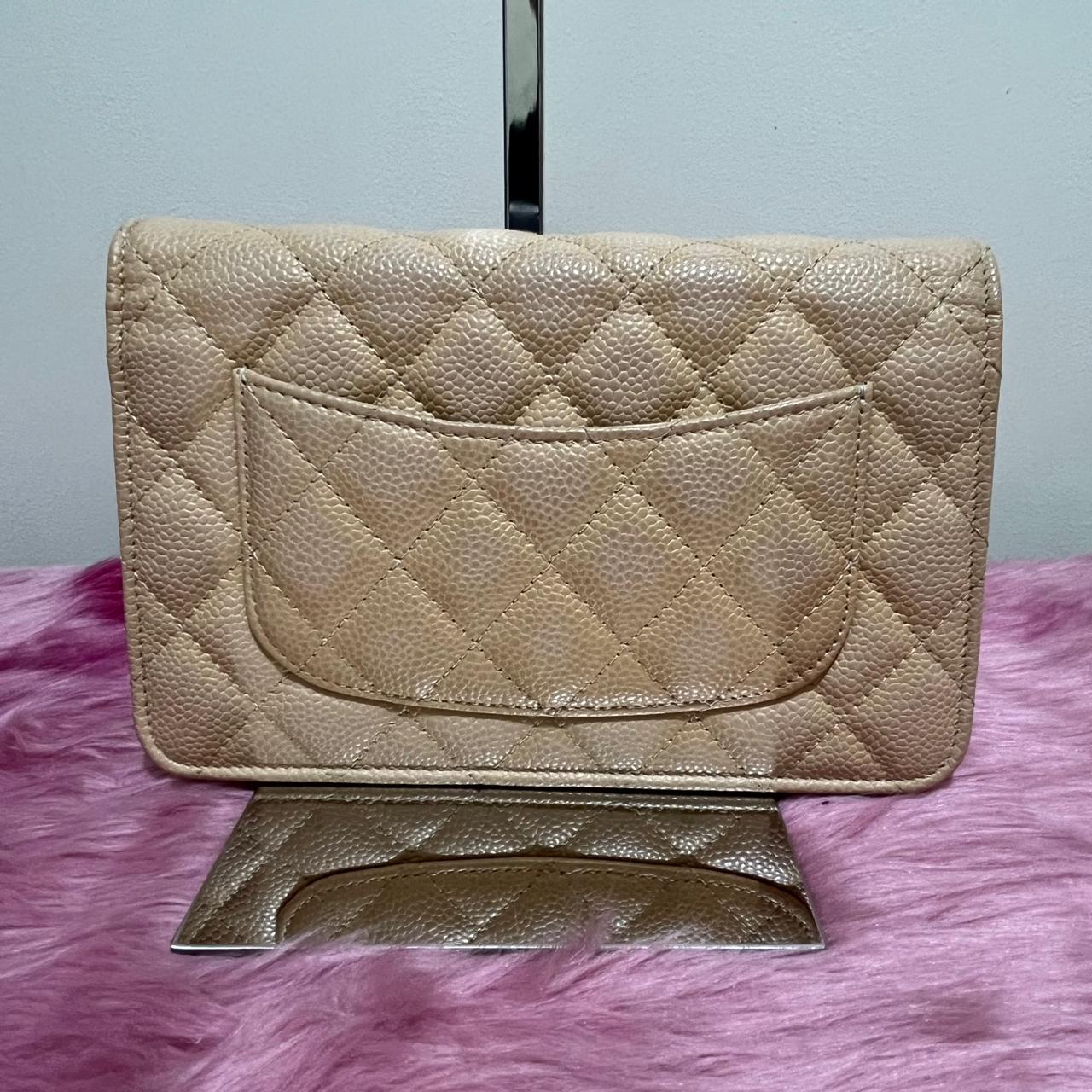 Chanel Classic Wallet on Chain – Caviar Leather Beige