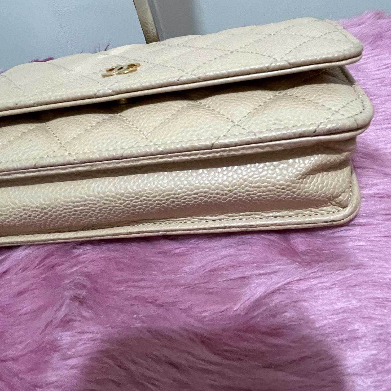 Chanel Classic Wallet on Chain – Caviar Leather Beige
