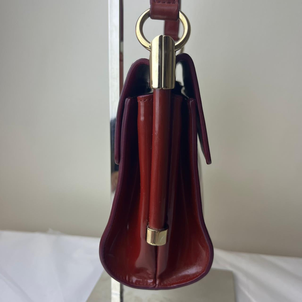 Roger Vivier I Red Patent Hand Bag