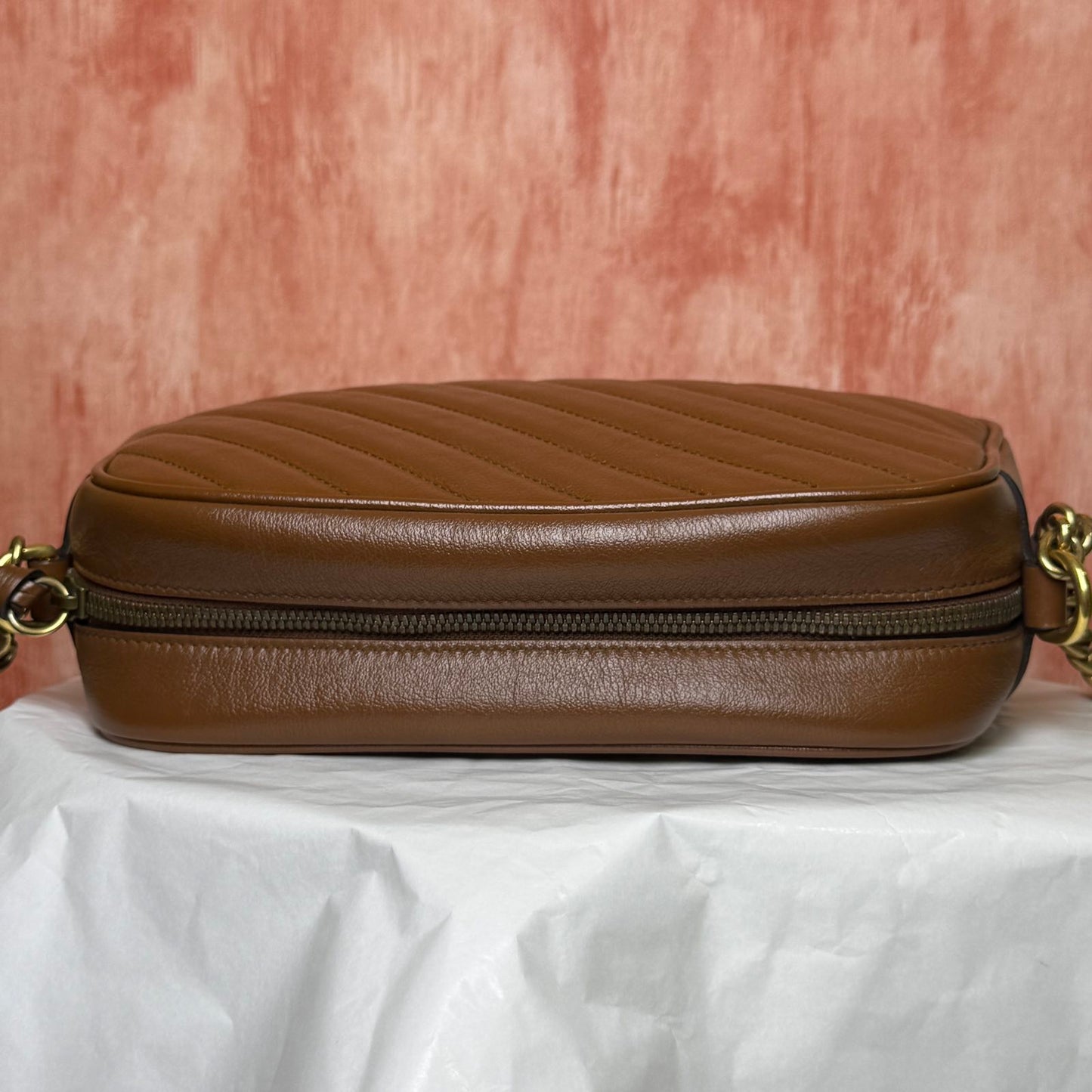 Gucci GG Marmont Small Shoulder Bag - Caramel