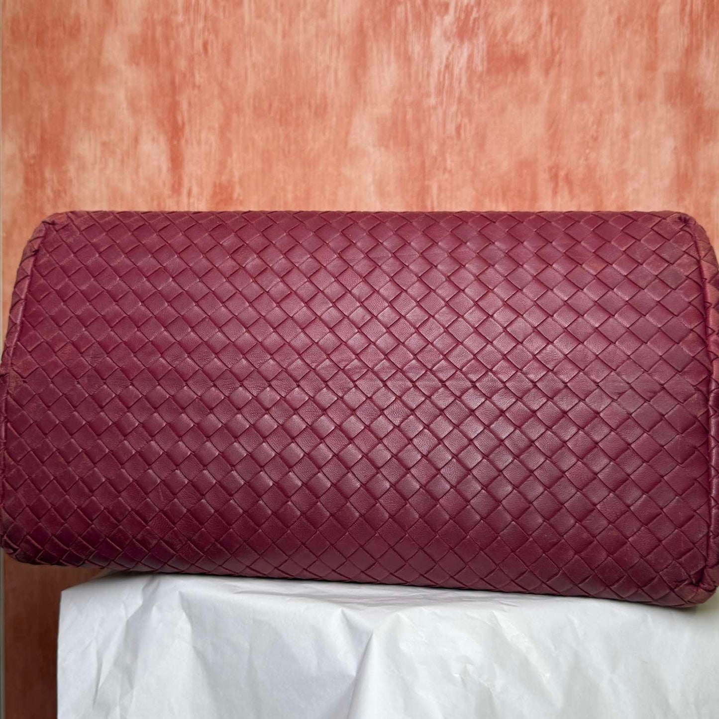 Bottega Veneta Intrecciato Milano Tote - Red