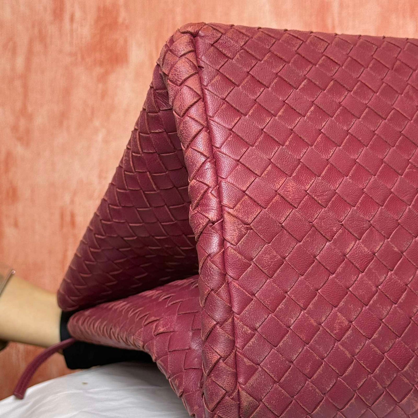 Bottega Veneta Intrecciato Milano Tote - Red