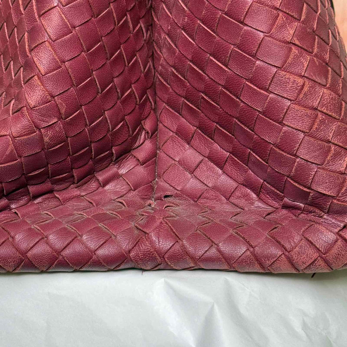 Bottega Veneta Intrecciato Milano Tote - Red