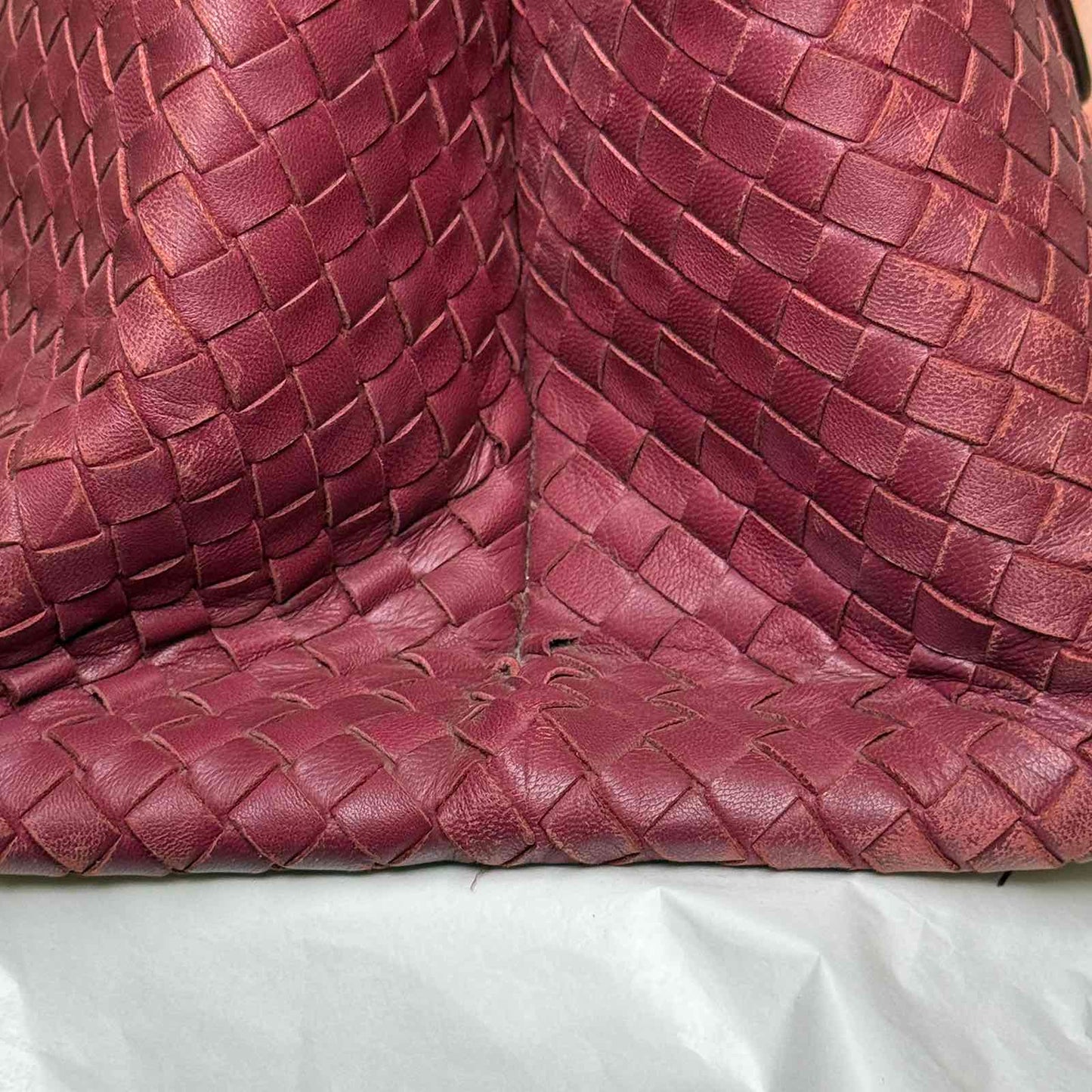 Bottega Veneta Intrecciato Milano Tote - Red