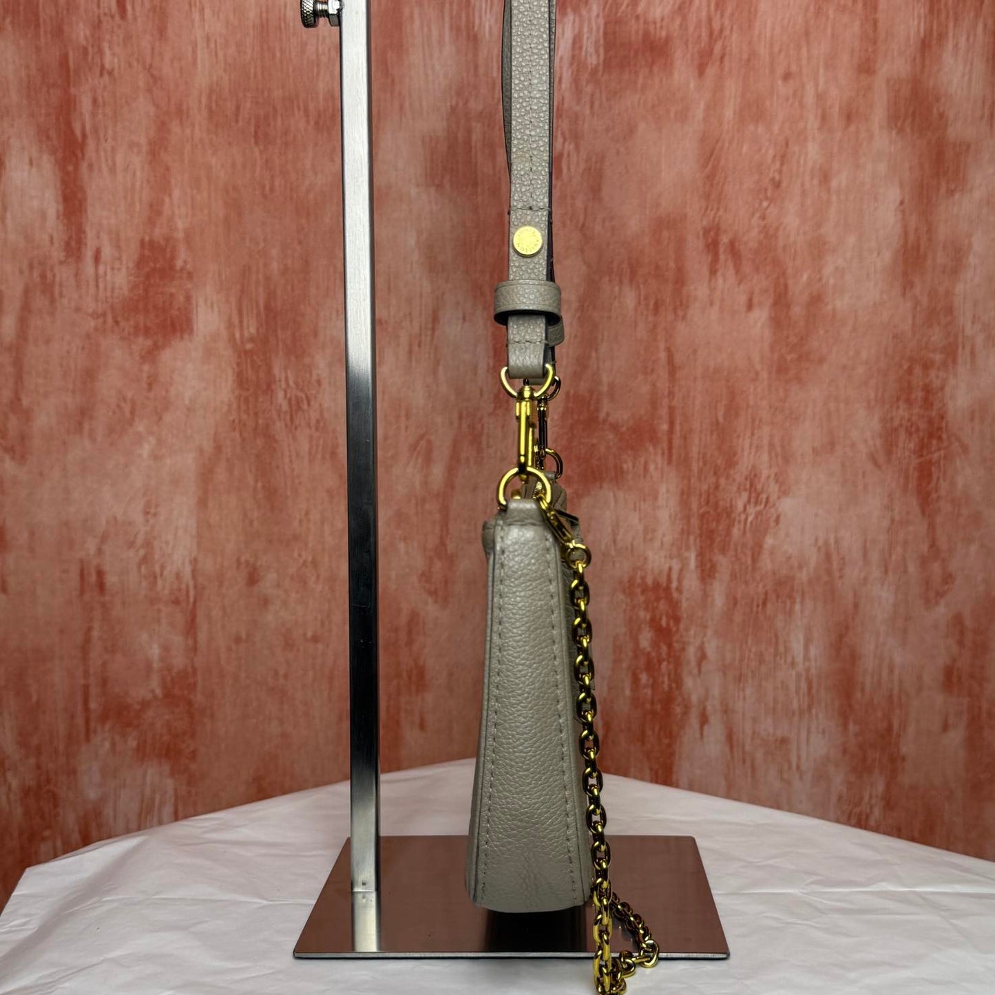 Louis Vuitton Easy Pouch On Strap I Monogram Empreinte I Etoupe Grey - 7.48"L x 4.53"H x 1.18"W
