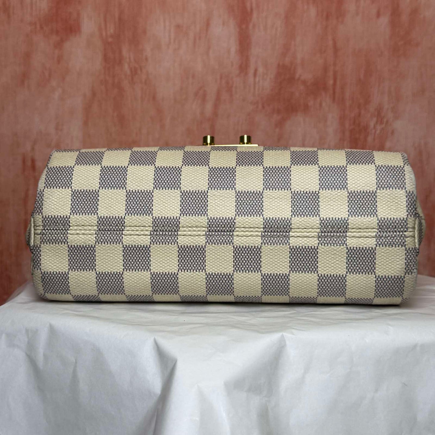 Louis Vuitton Croisette Damier Azur - White and Blue 9.45"L x 6.69"H x 3.74"W