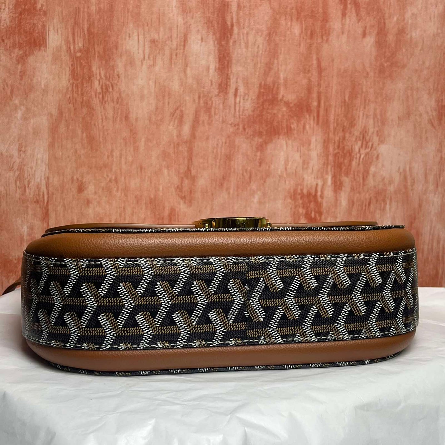 Goyard 233 Bag - Black & Tan 12.20"L x 8.27"H x 5.31"W