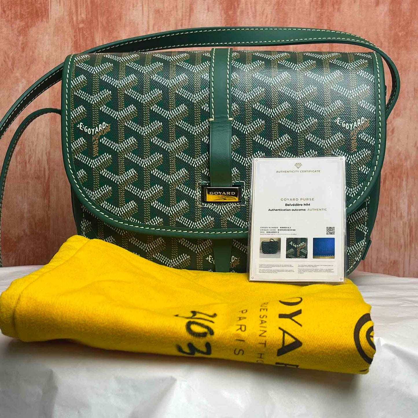 Goyard Belvedere PM bag - Green