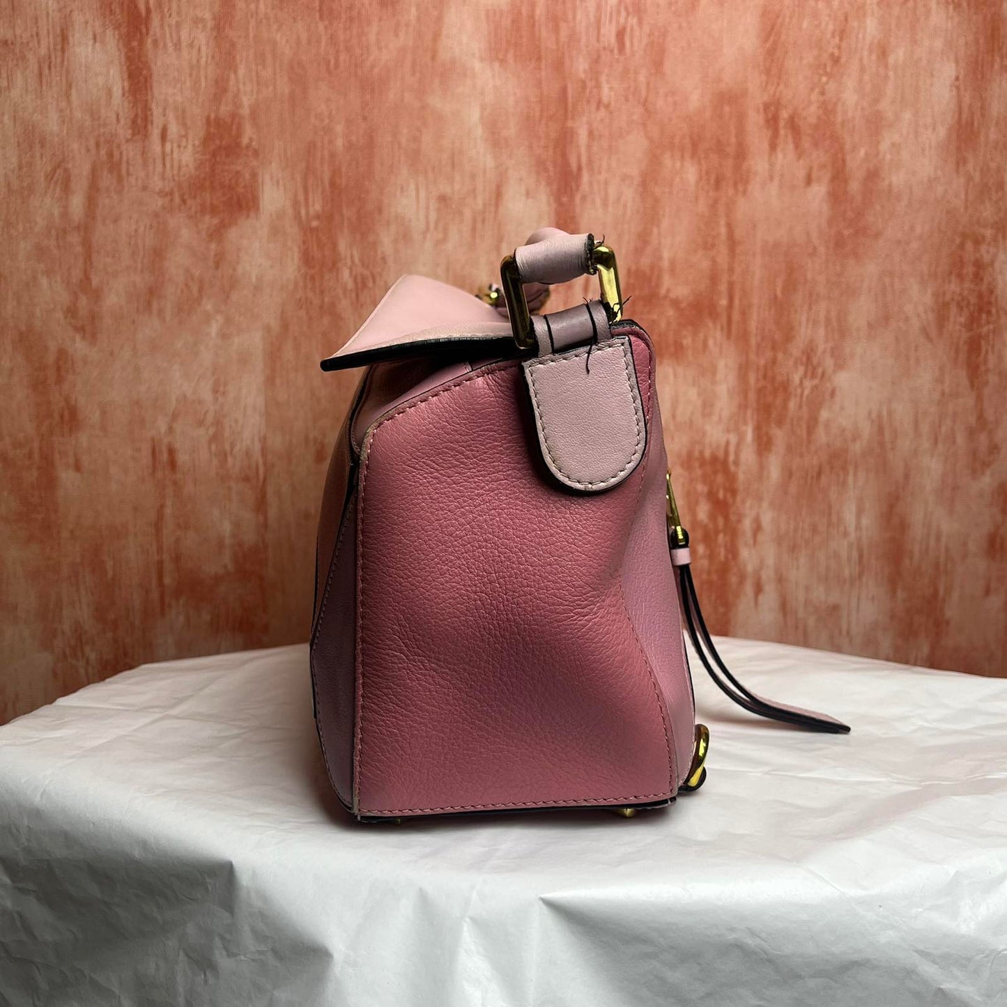 Loewe Puzzle Bag Tricolor Pink Small