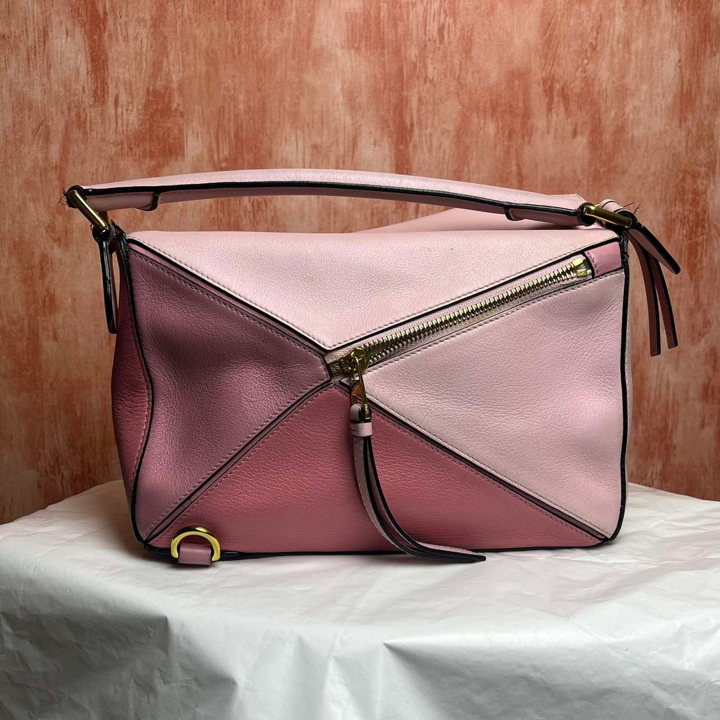 Loewe Puzzle Bag Tricolor Pink Small