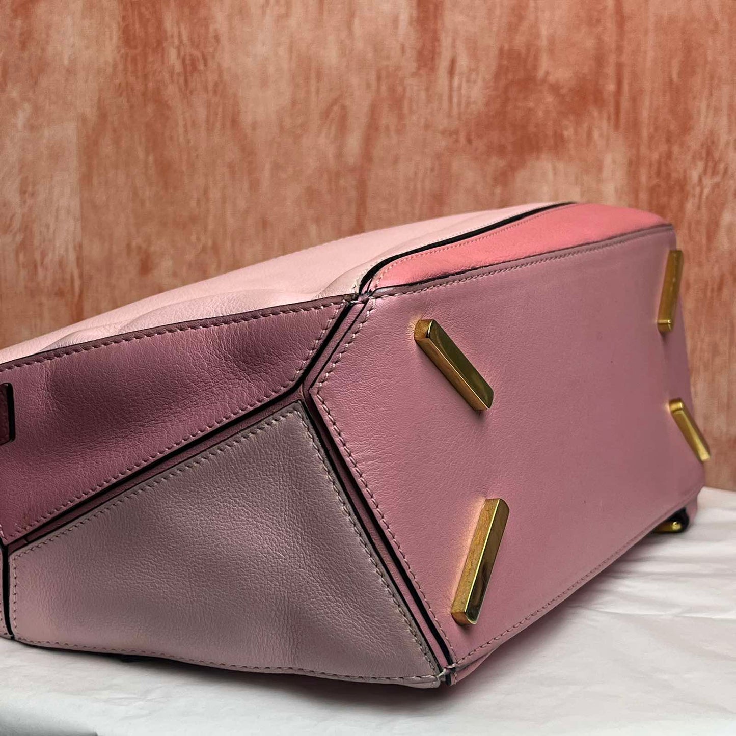 Loewe Puzzle Bag Tricolor Pink Small