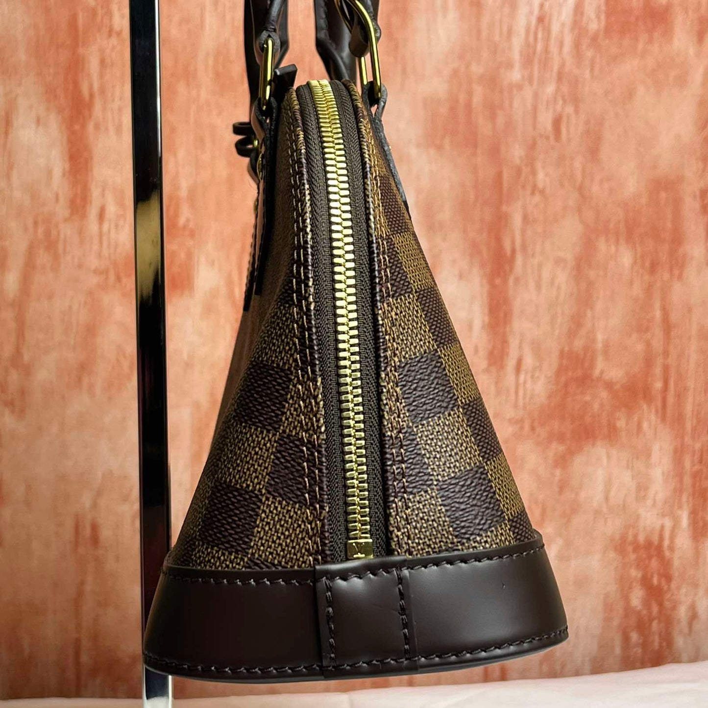 Louis Vuitton Alma BB Damier Ebene - Brown 9.25"L x 6.89"H x 4.53"W