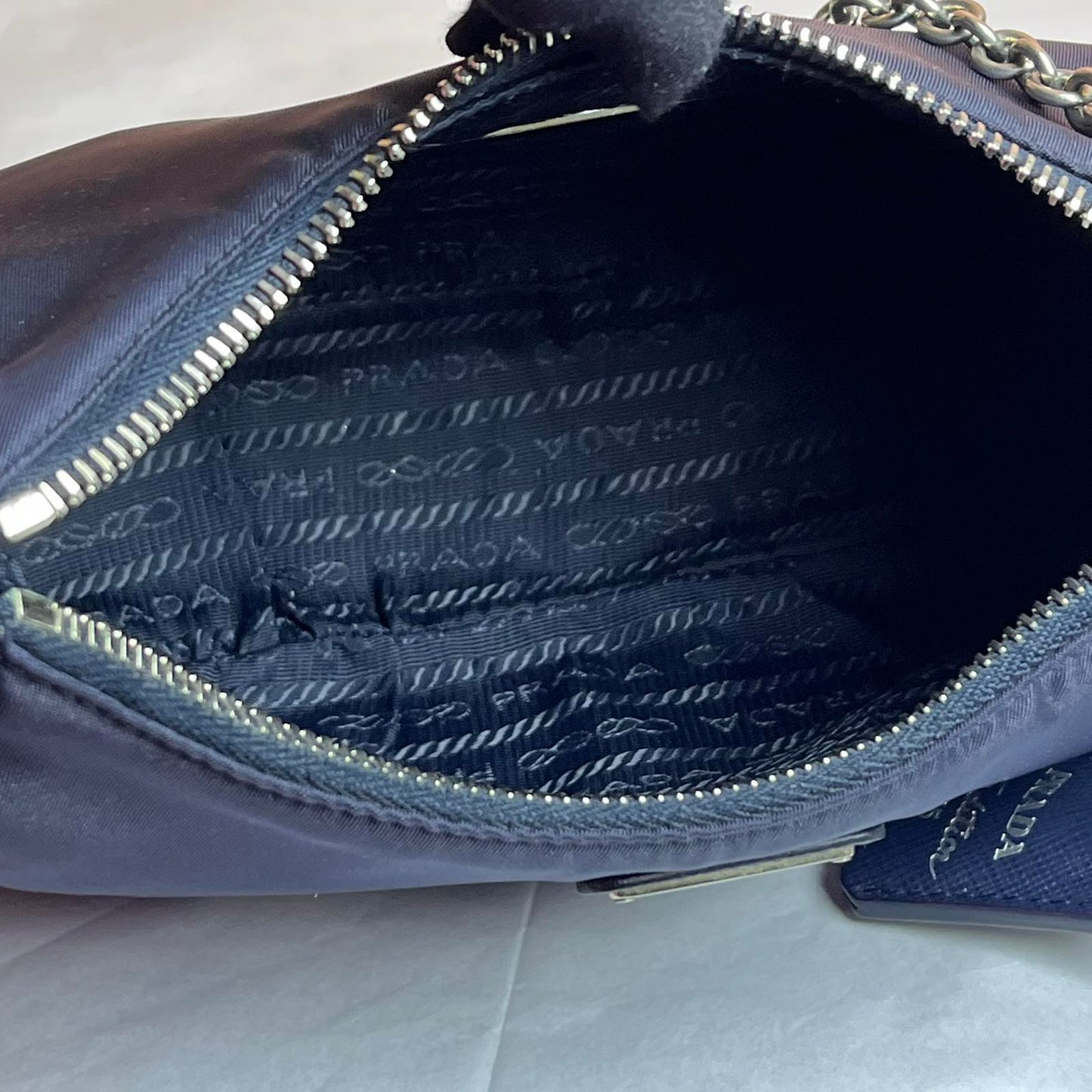 Prada Re-Edition 2005 Re-Nylon Bag 6"L x 7.09"H x 8.66"W