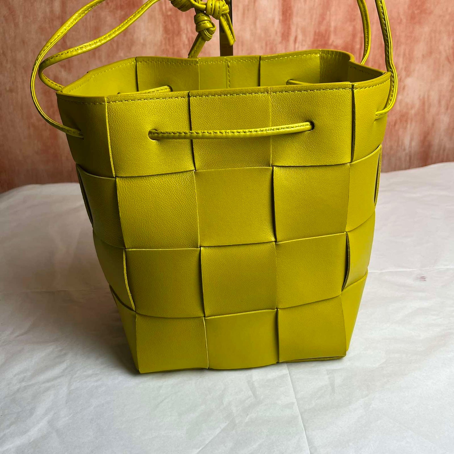 Bottega Veneta Small Cassette Bucket - Yellow