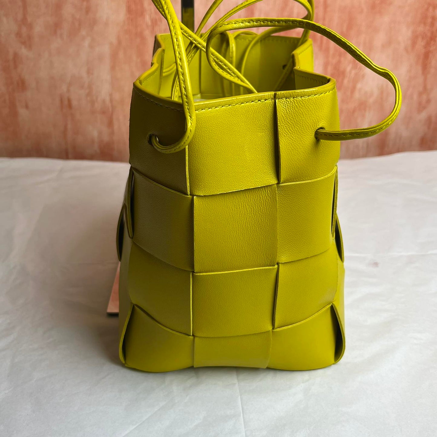 Bottega Veneta Small Cassette Bucket - Yellow