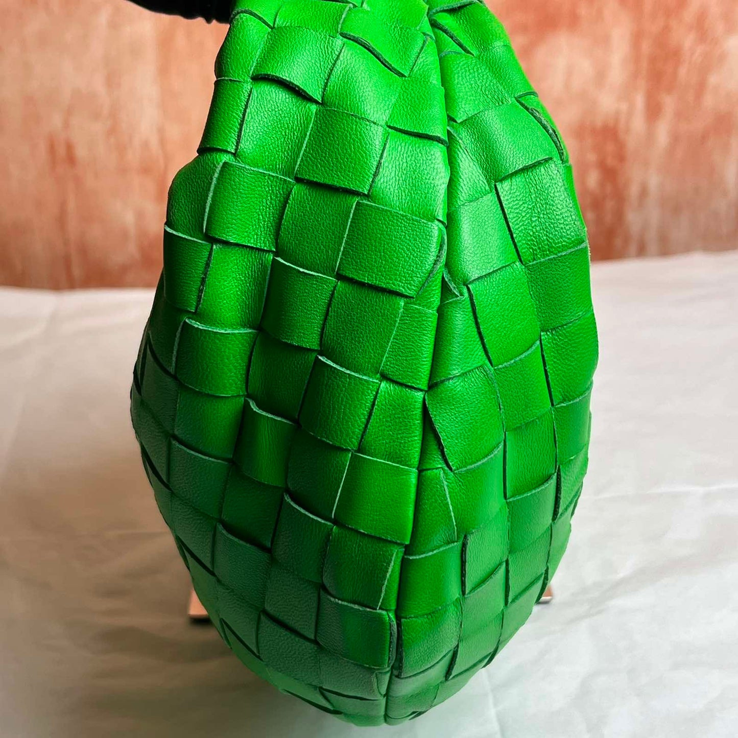 Bottega Veneta Mini Jodie - Green 8.27"H x 14.17"W x 5.12"D