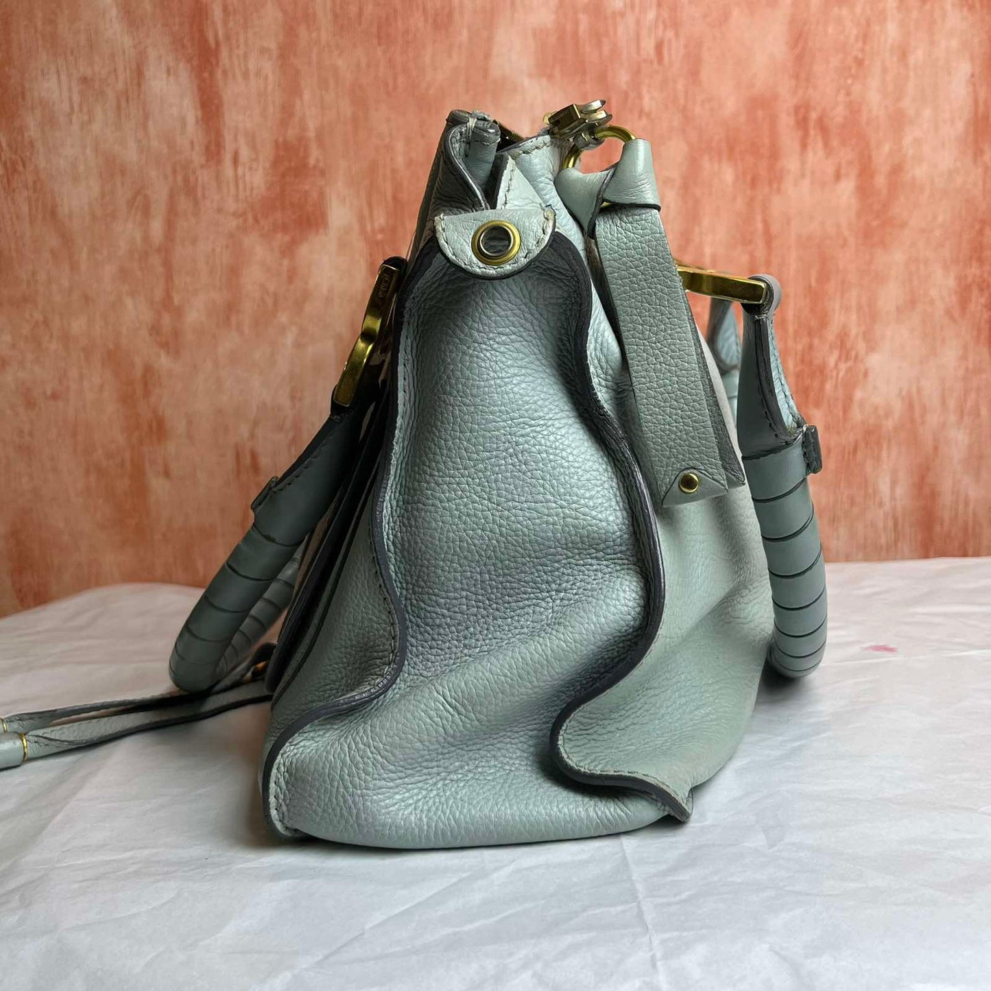 Chloe Marcie - Light Blue 7.5"H x 8.5"W