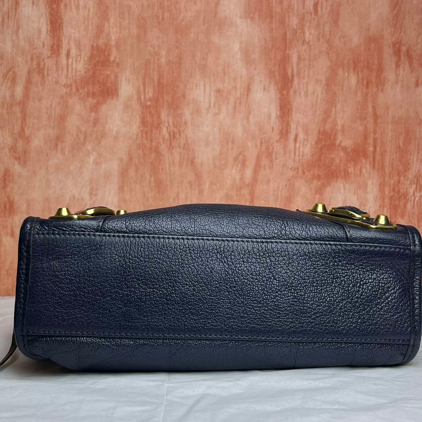 Balenciaga City Mini - Navy Blue 6.2"H x 9.4"L x 3.1"W