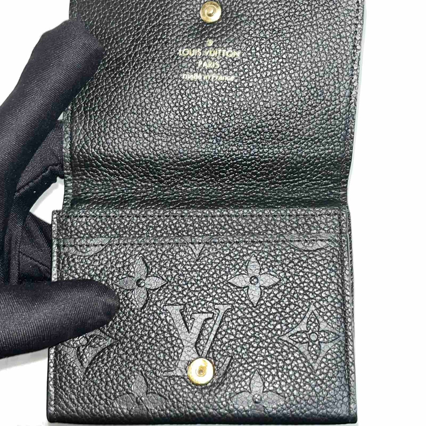 Louis Vuitton Card Holder, Monogram Empreinte – 3"H x 4.3"L