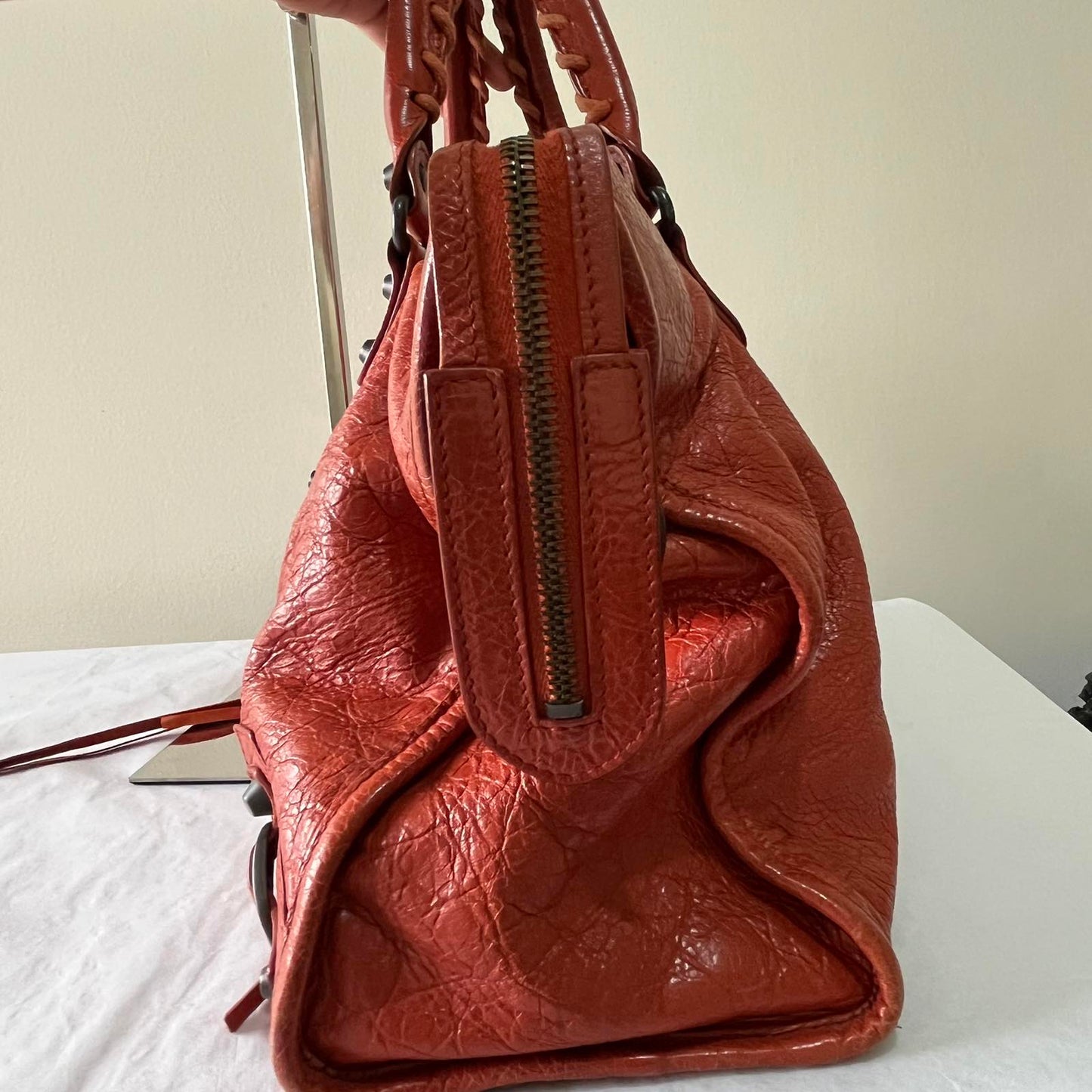 Balenciaga City Rust Orange β 9.4"H x 15"L x 5.5"W