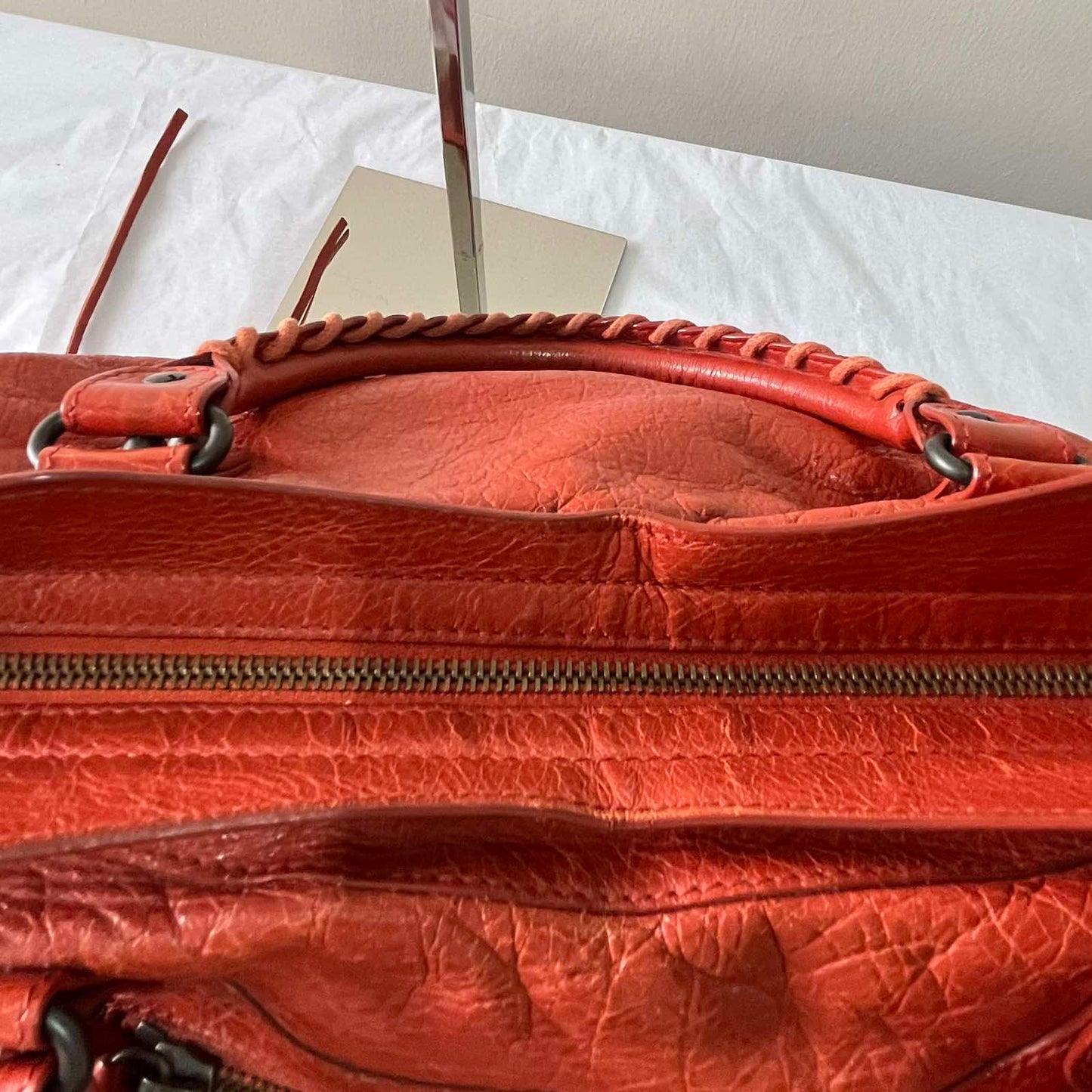 Balenciaga City Rust Orange β 9.4"H x 15"L x 5.5"W